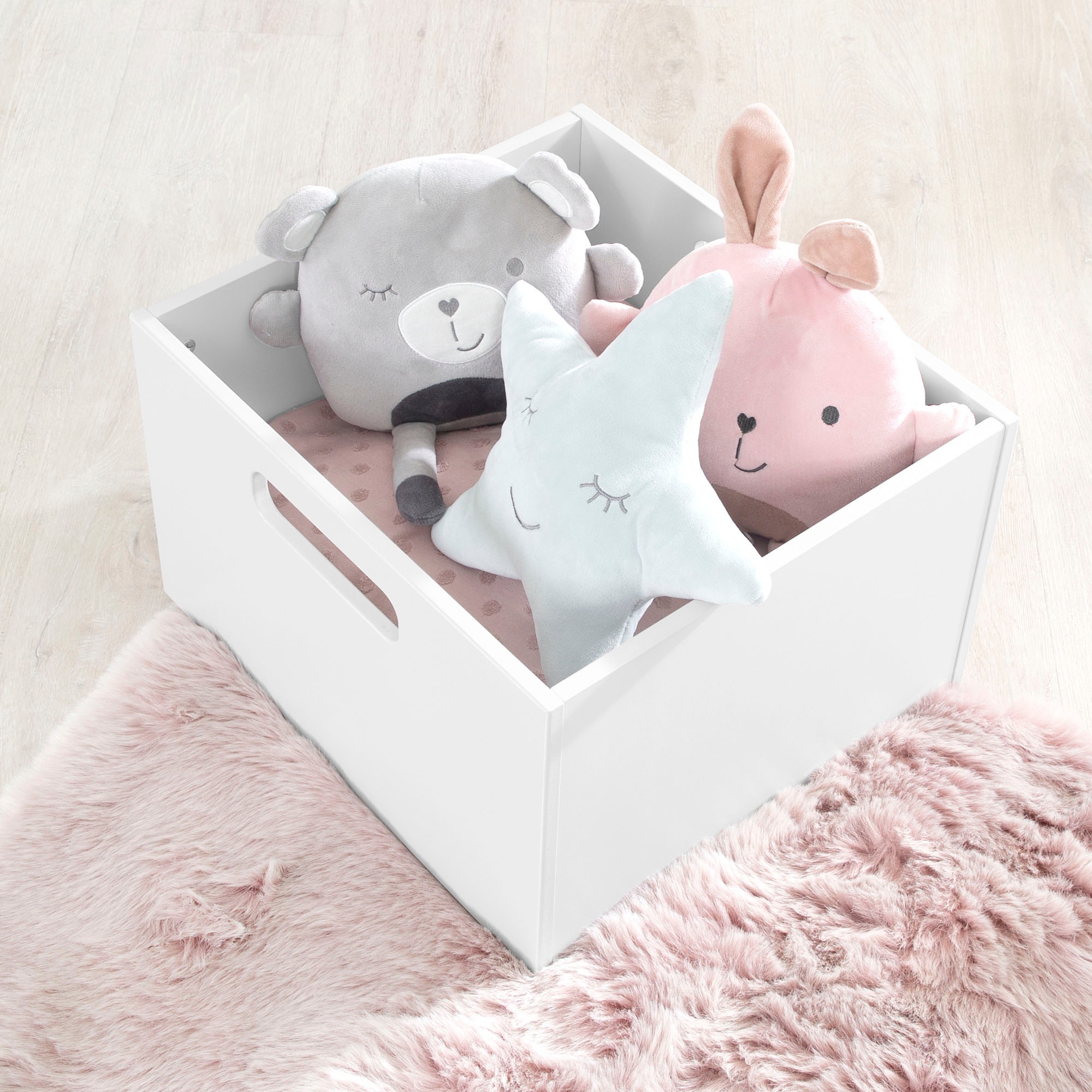 roba® Aufbewahrungsbox »weiß«, aus Holz; Organizer für Spielzeug