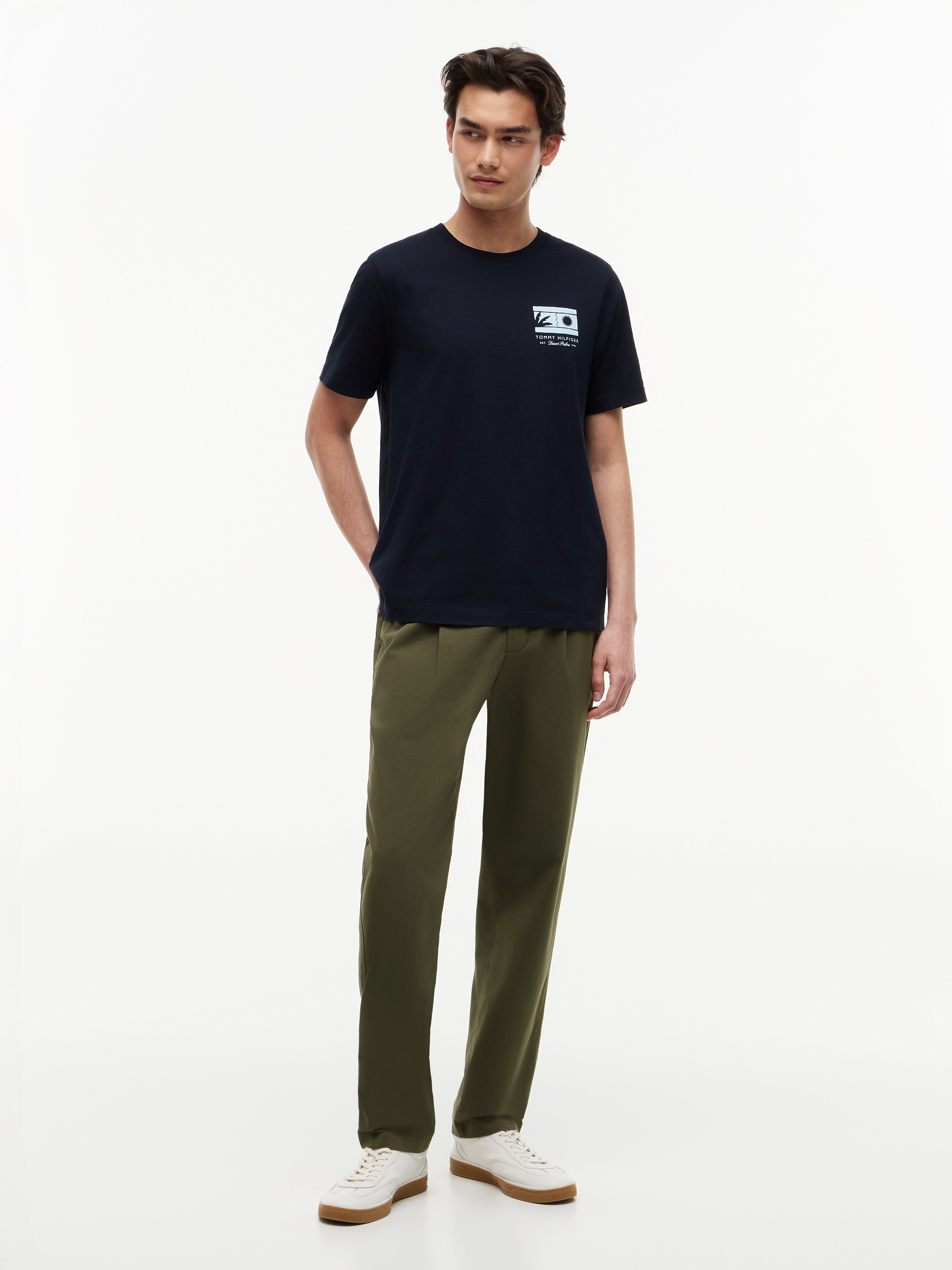 Tommy Hilfiger T-Shirt »MONO SUN GRAPHIC REGULAR TEE« aus Jersey mit Logo-Grafik
