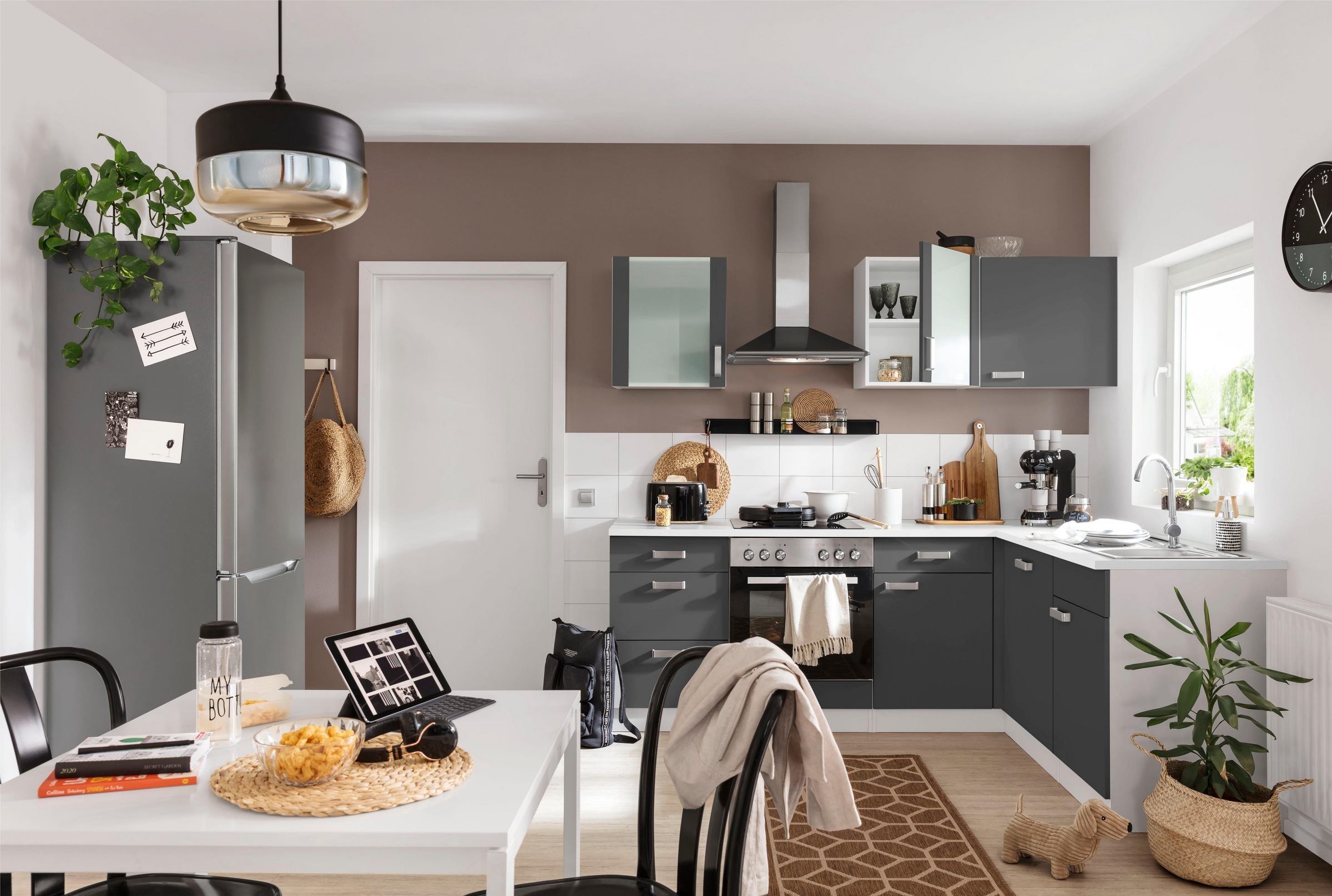 wiho Küchen Winkelküche »Husum«,ohne E-Geräte Stellbreite 220 x 170 cm  bequem bestellen | L-Küchen