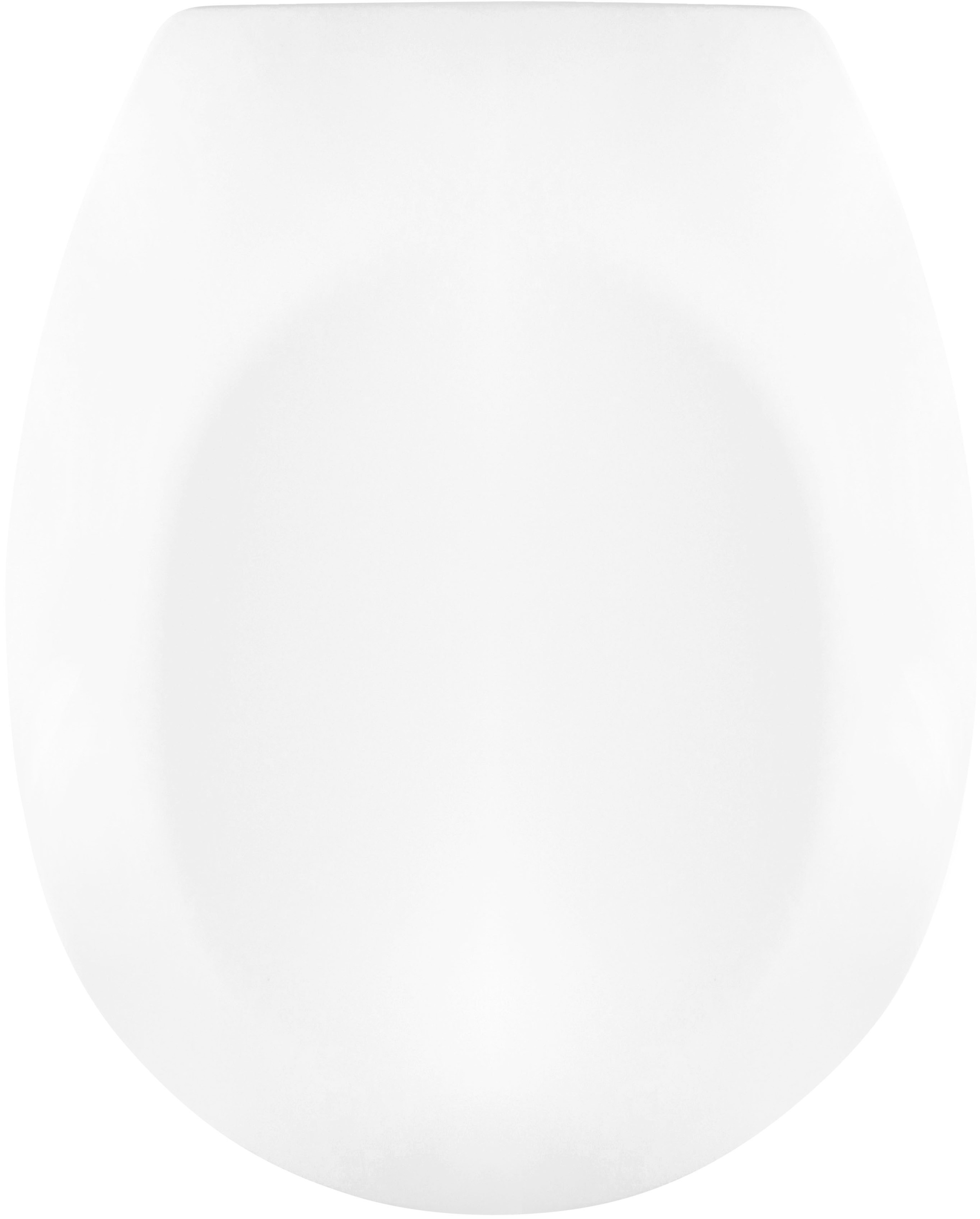 CORNAT WC-Sitz »Klassisch weißer Look - Pflegeleichter Duroplast« Schlichtes Design passt in jedes Badezimmer / Toilettensitz