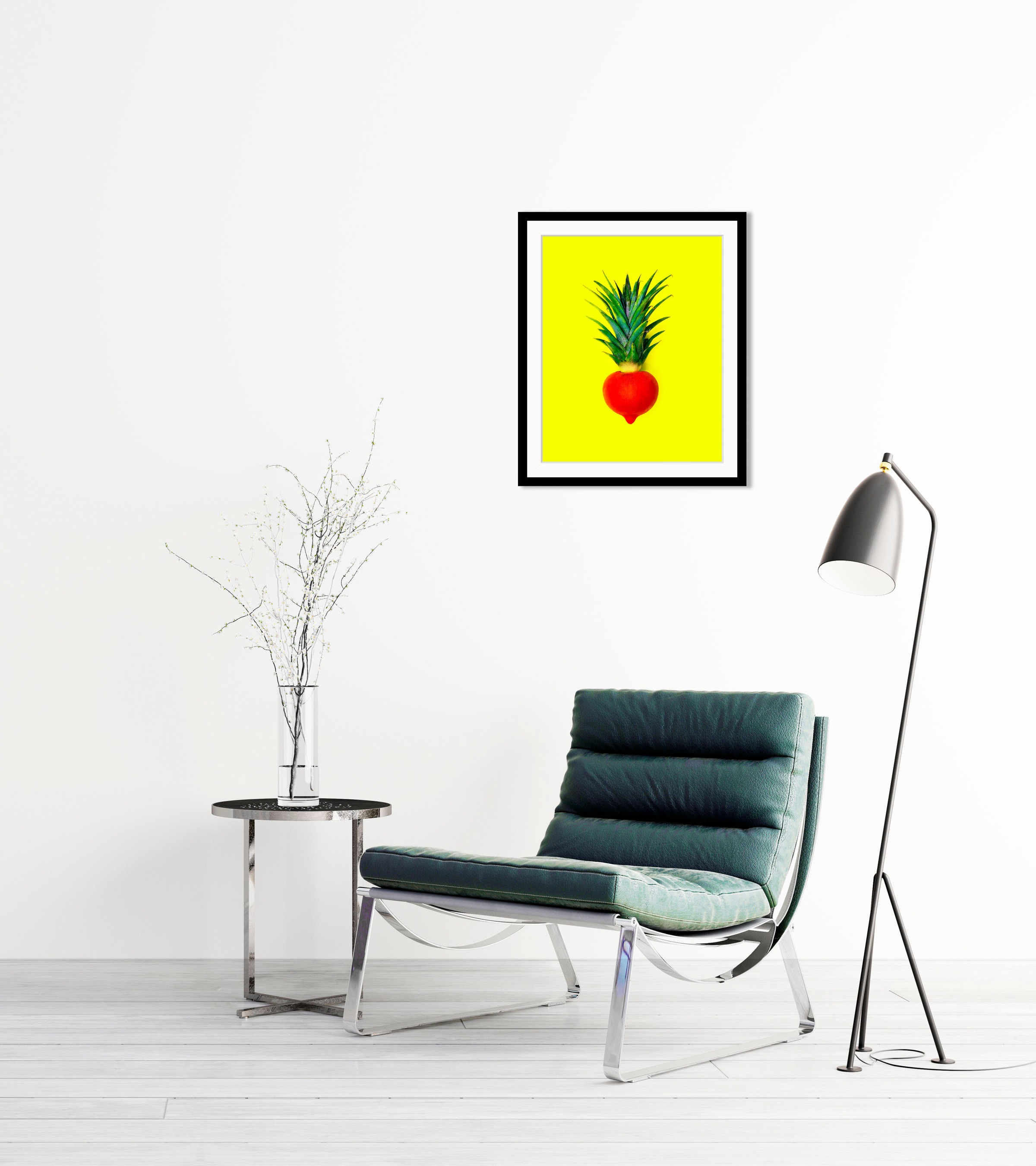 queence Bild »Tristan«, Obst-Obst Bilder-Lebensmittel-Essen-Kunst-Figuren, (1 St.), HD Premium Poster-Druck inkl. Holzrahmen