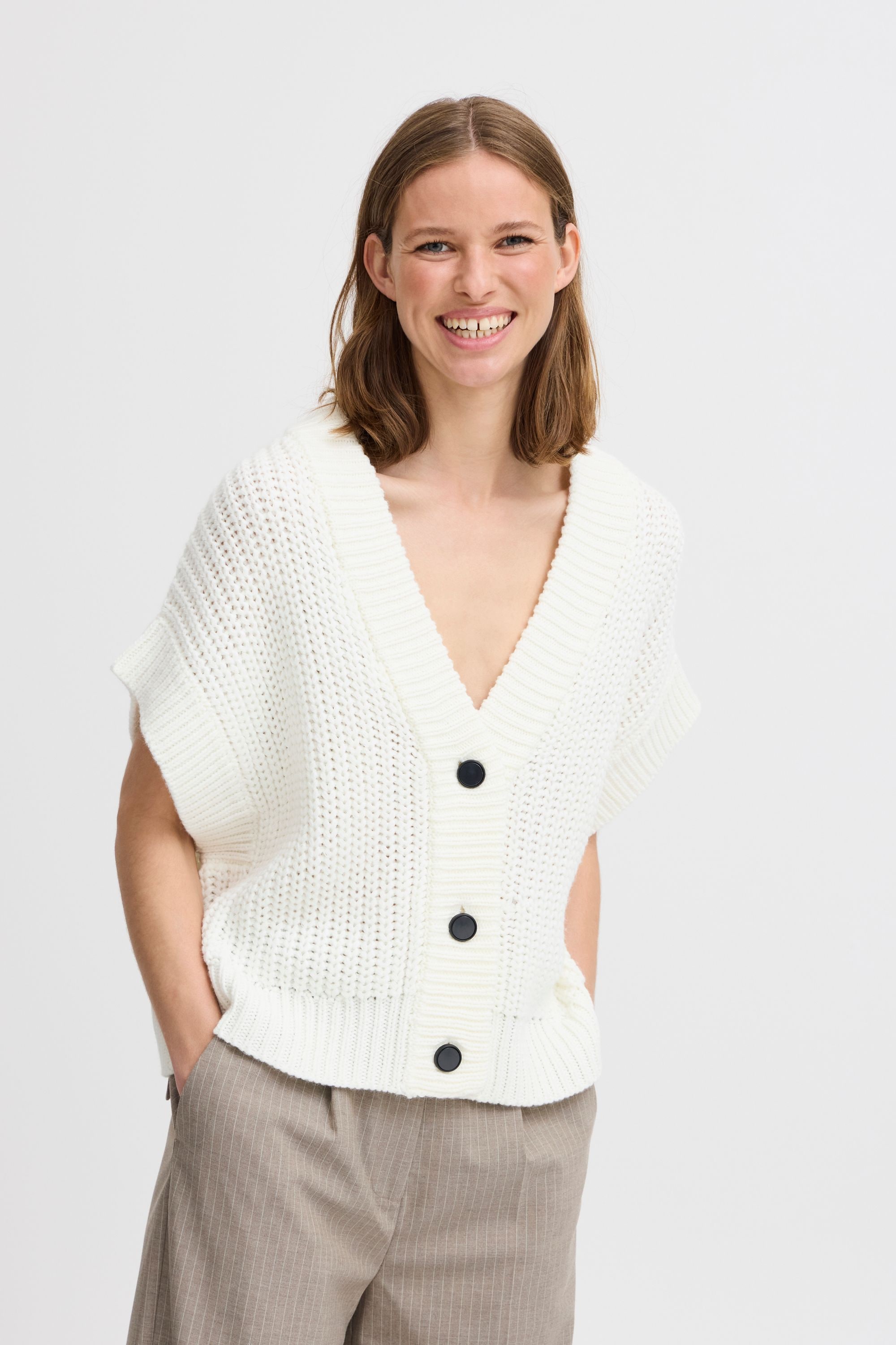 b.young Strickweste »Strickweste BYOTINKA WAISTCOAT -«, (1 tlg.), Sonstige
