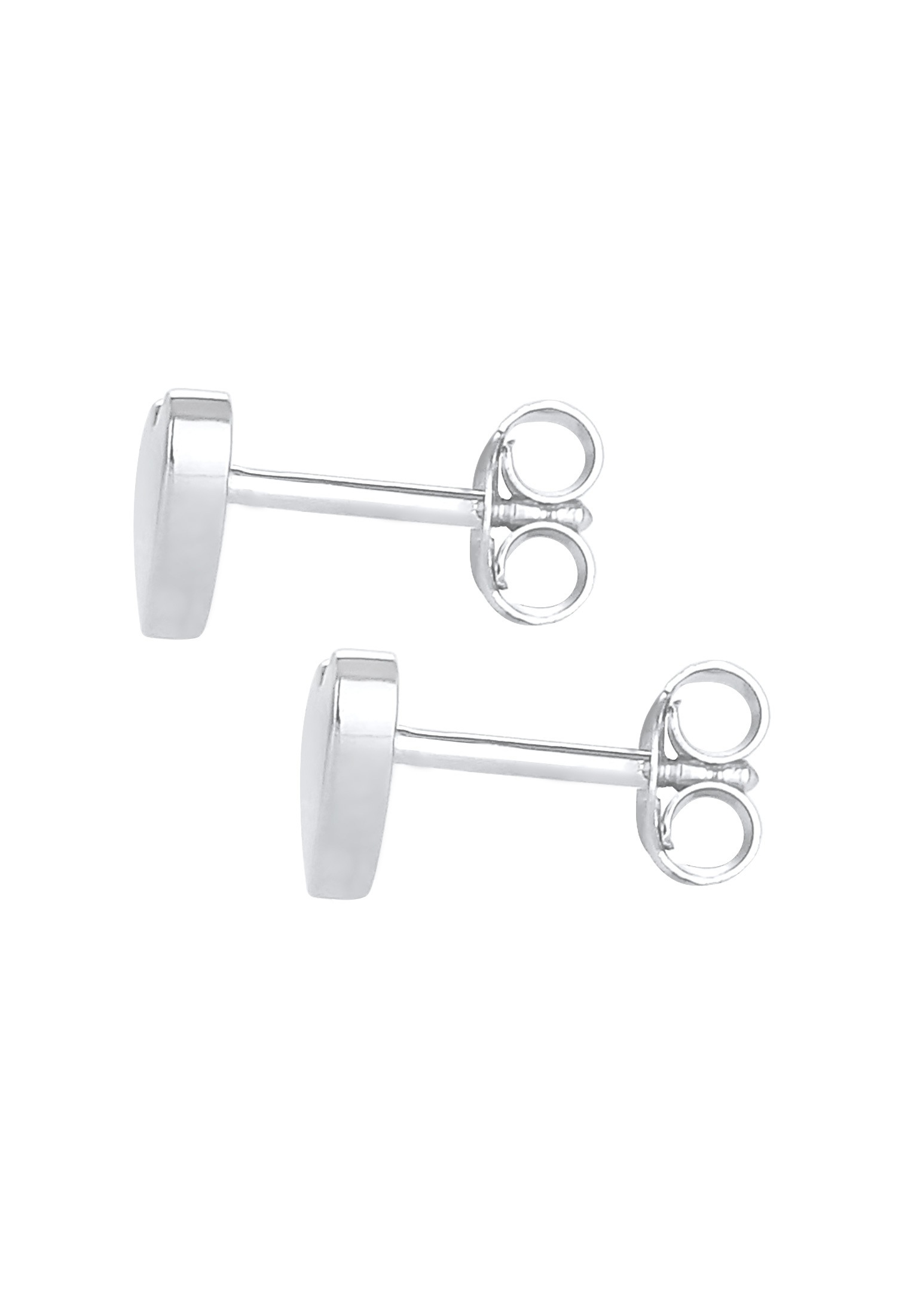 Elli Paar Ohrstecker »Ohrringe Kinder Stecker Herz Liebe Basic 925 Silber«
