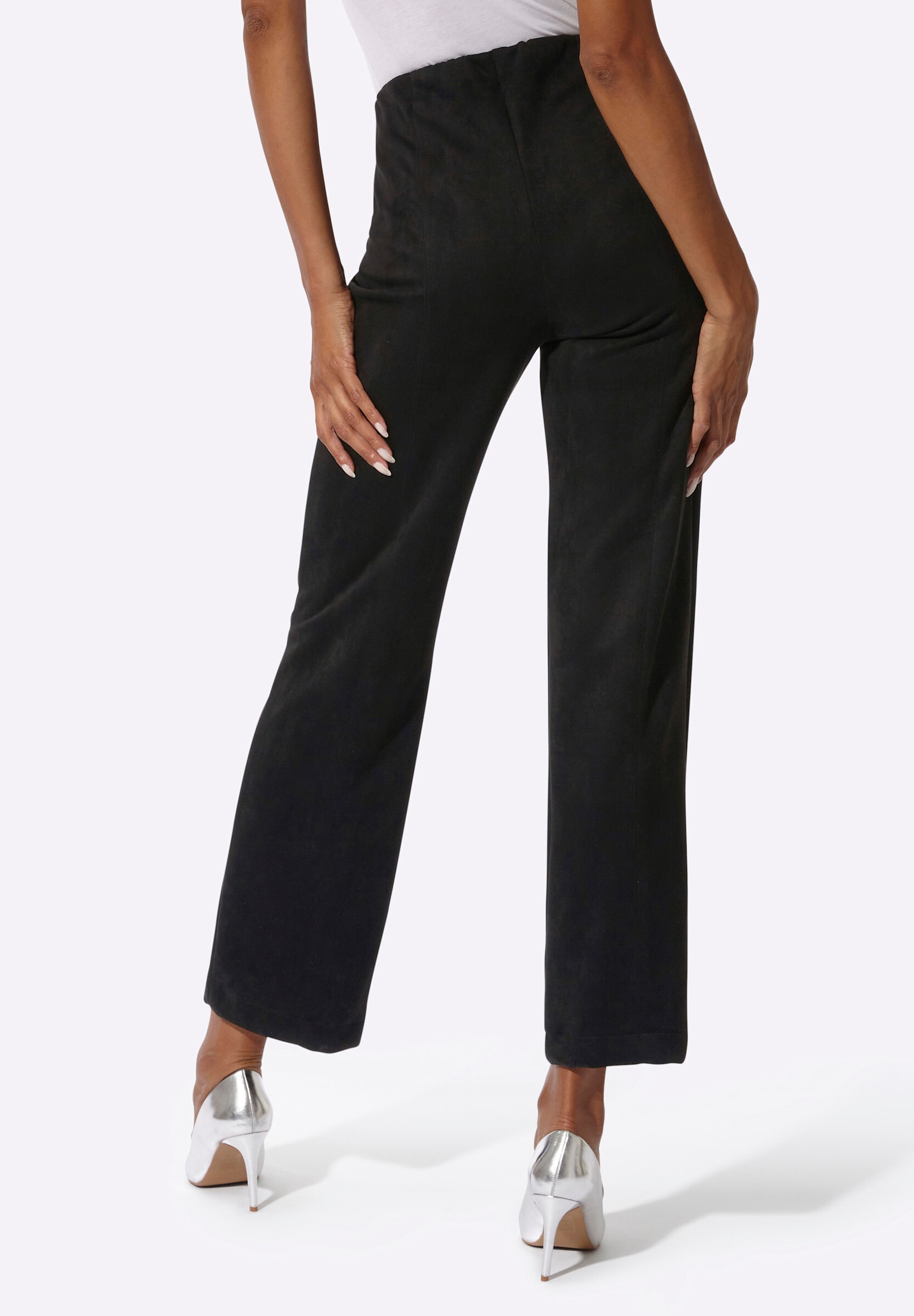 creation L Schlupfhose »Velourslederimitat-Hose Hose aus Veloursleder-Imitat«