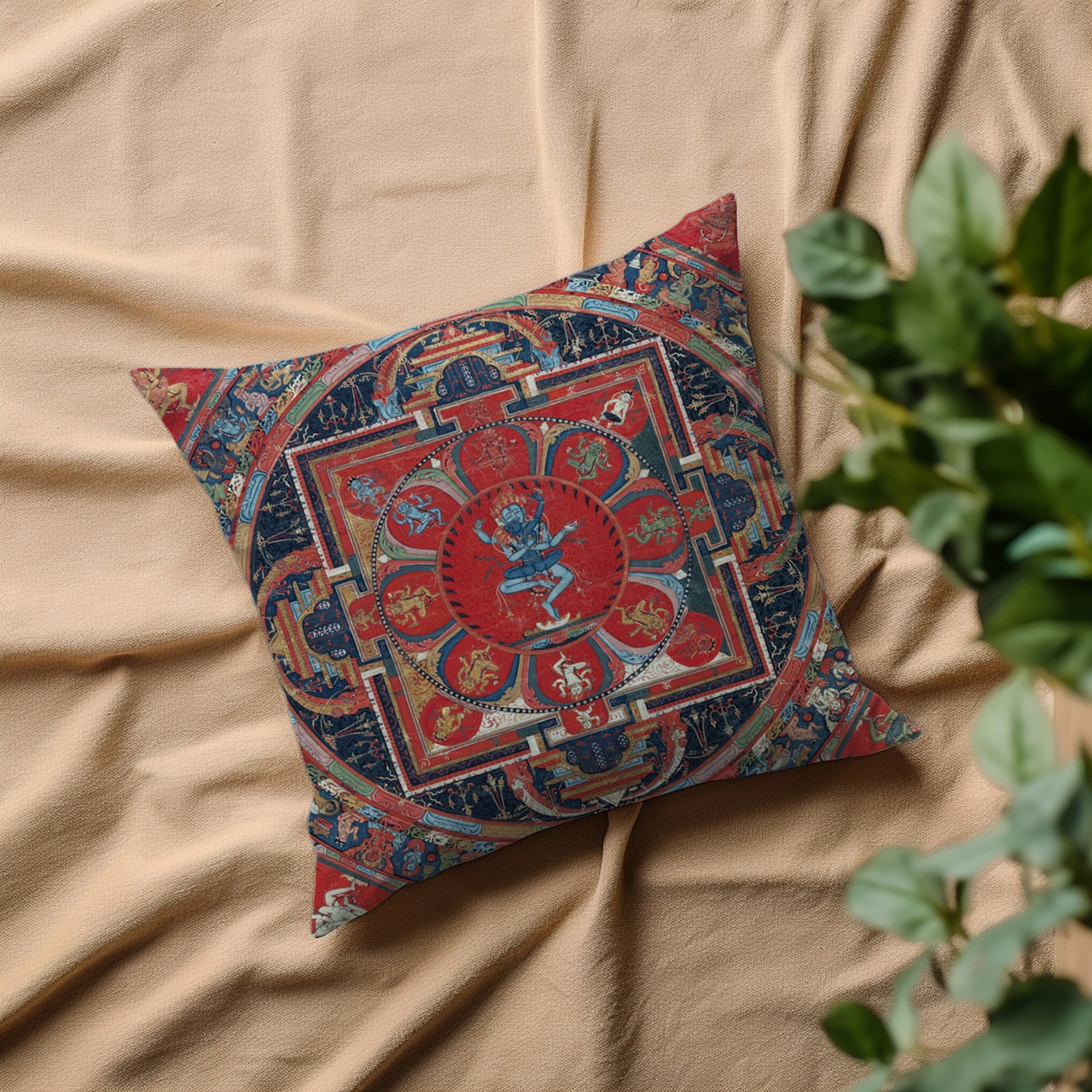 queence Dekokissen »Buddhismus« Kissenhülle ohne Füllung, 1 Stück