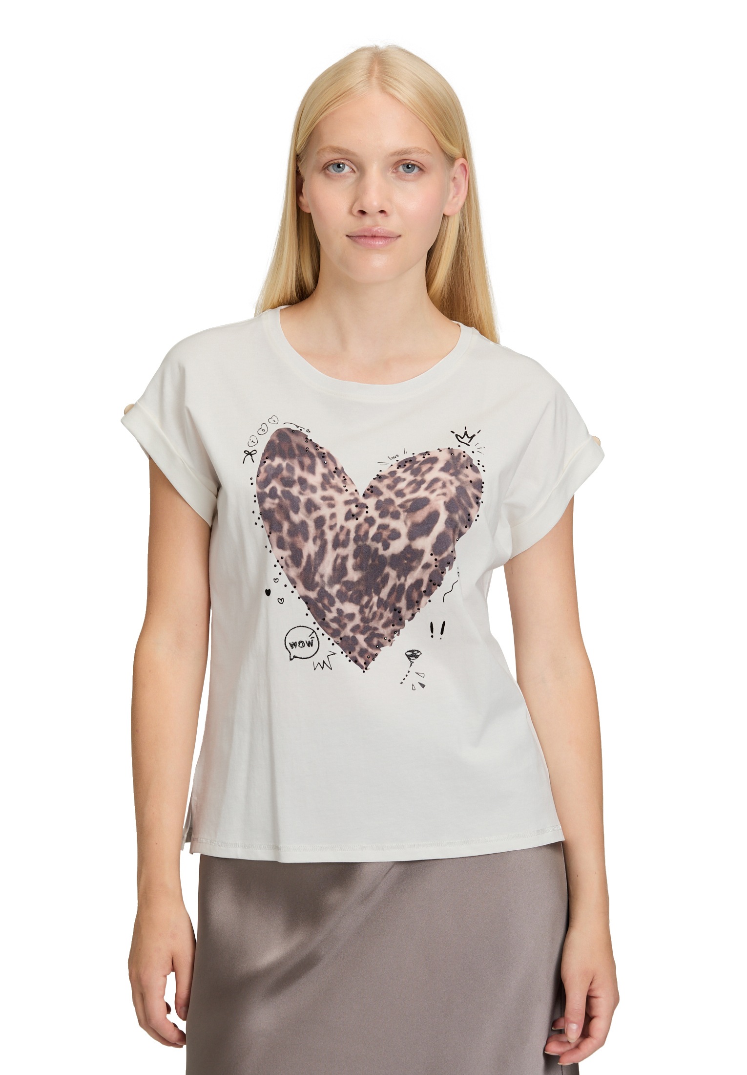 Cartoon Langarmshirt »Printshirt mit Ärmelaufschlag«
