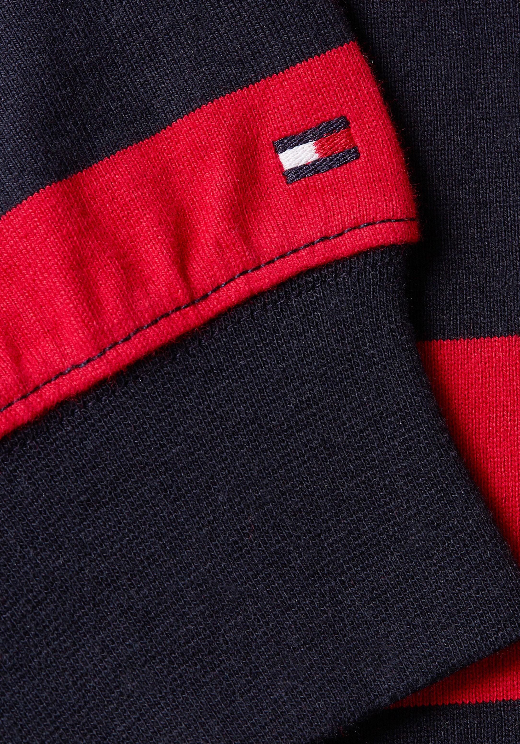 Tommy »BLOCK ♕ im STRIPED Hilfiger RUGBY«, bei Streifendesign Sweater