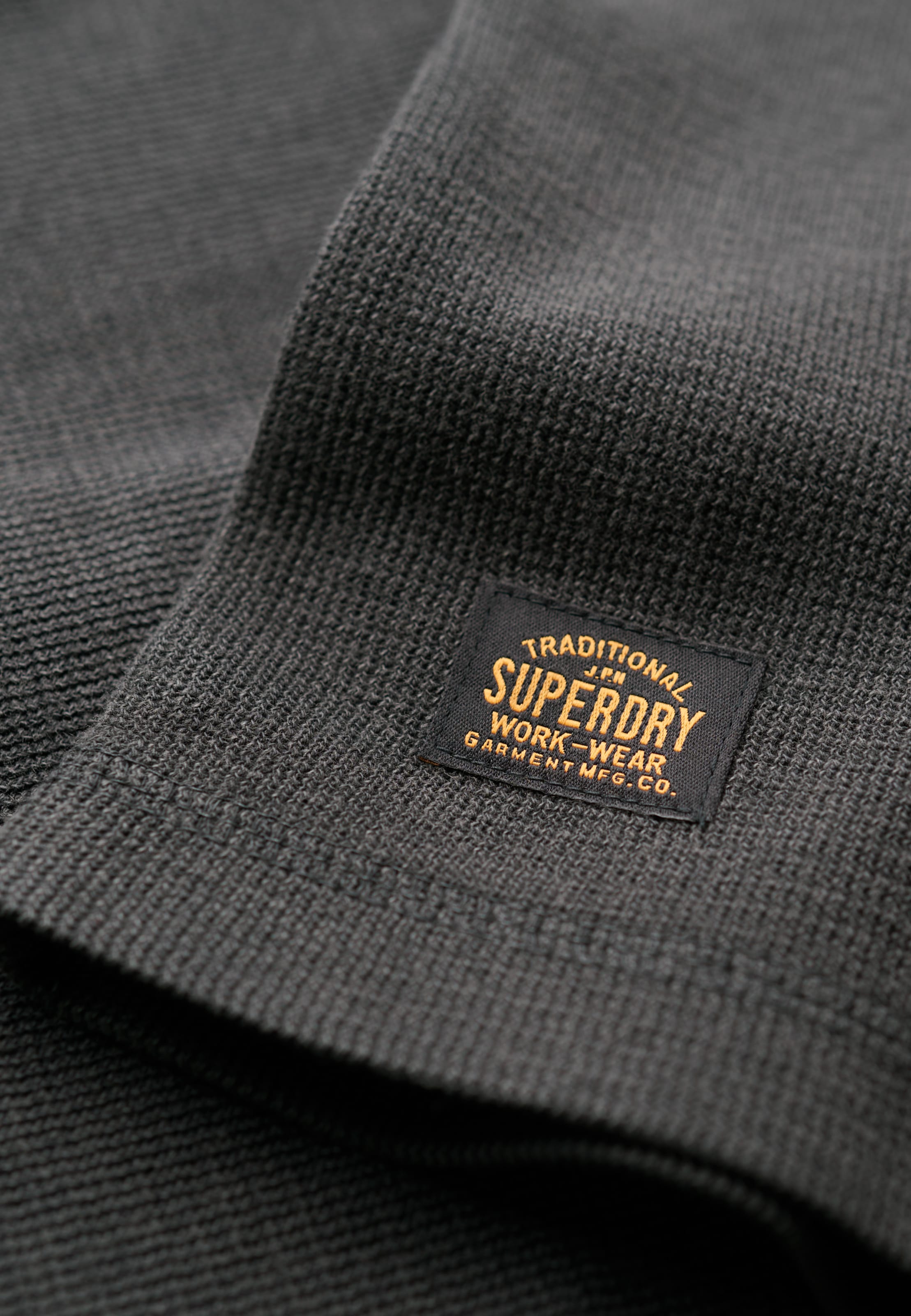 Superdry Langarmshirt »WAFFLE LONG SLEEVE HENLEY TOP«