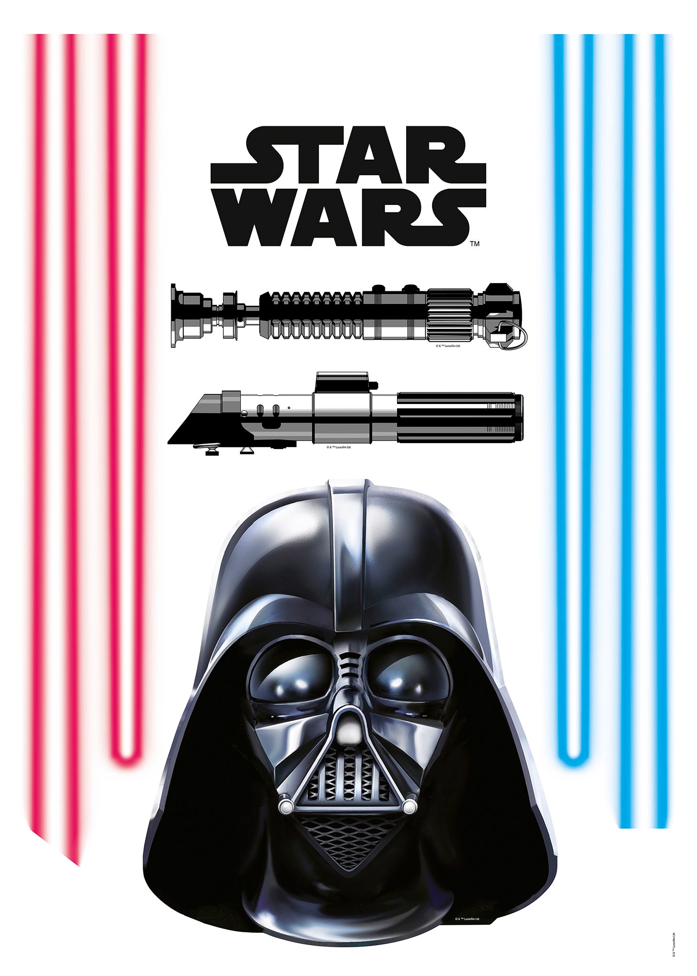 Komar Wandtattoo »Darth Vader«, Jahren Höhe), (Breite 50x70 (8 St.), online mit kaufen Garantie | x selbstklebendes XXL 3 Wandtattoo cm