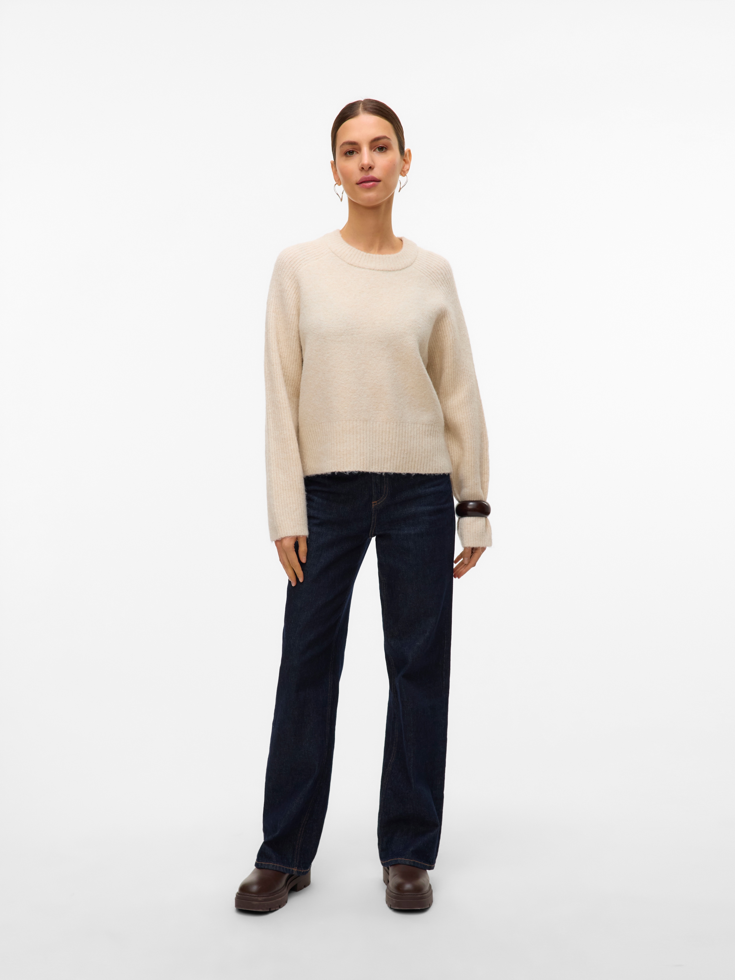 Vero Moda Strickpullover »VMBANG LS O-NECK PULLOVER BOO«