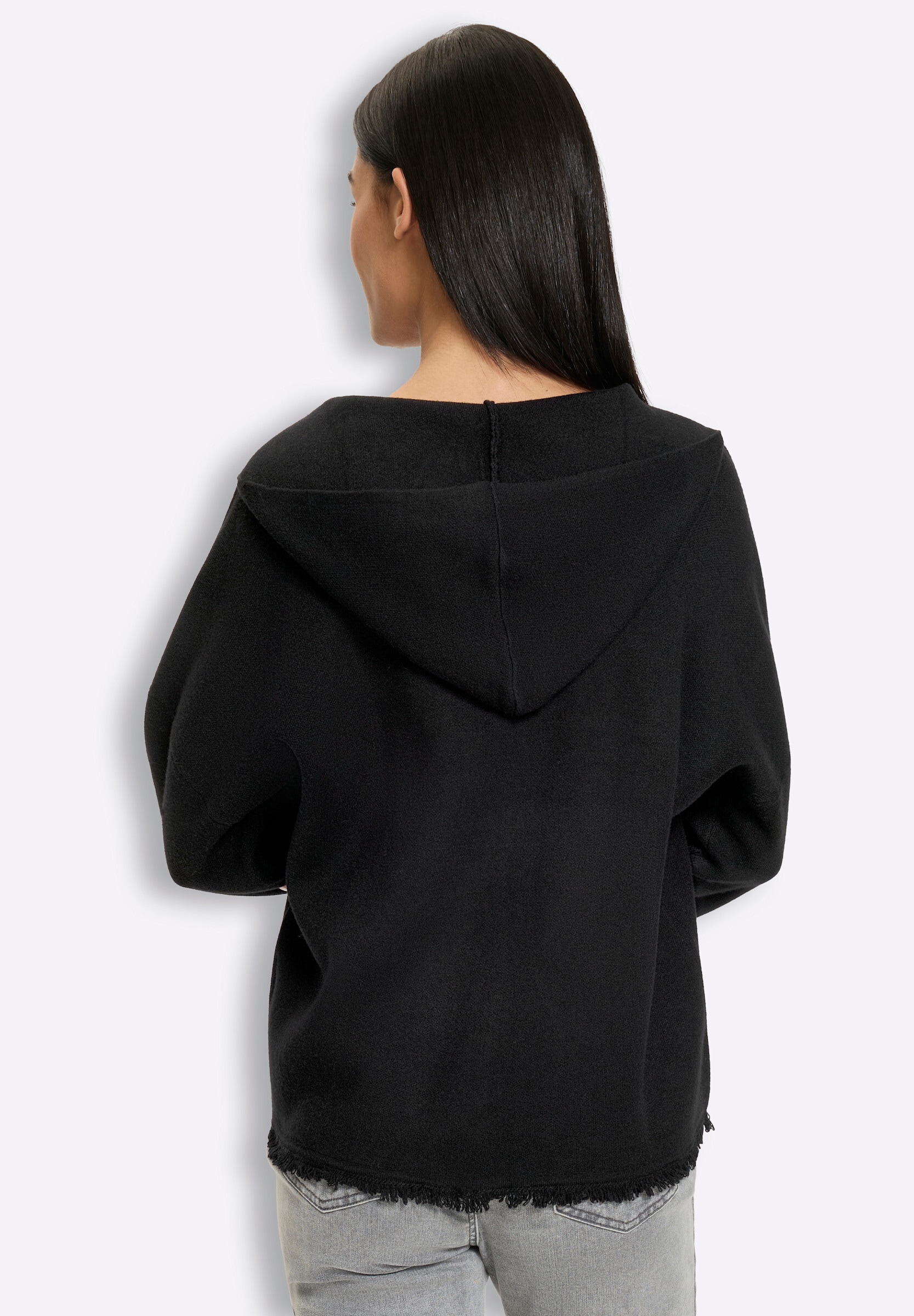 heine Strickjacke »Strickjacke Kapuzenstrickjacke im Oversize-Stil«