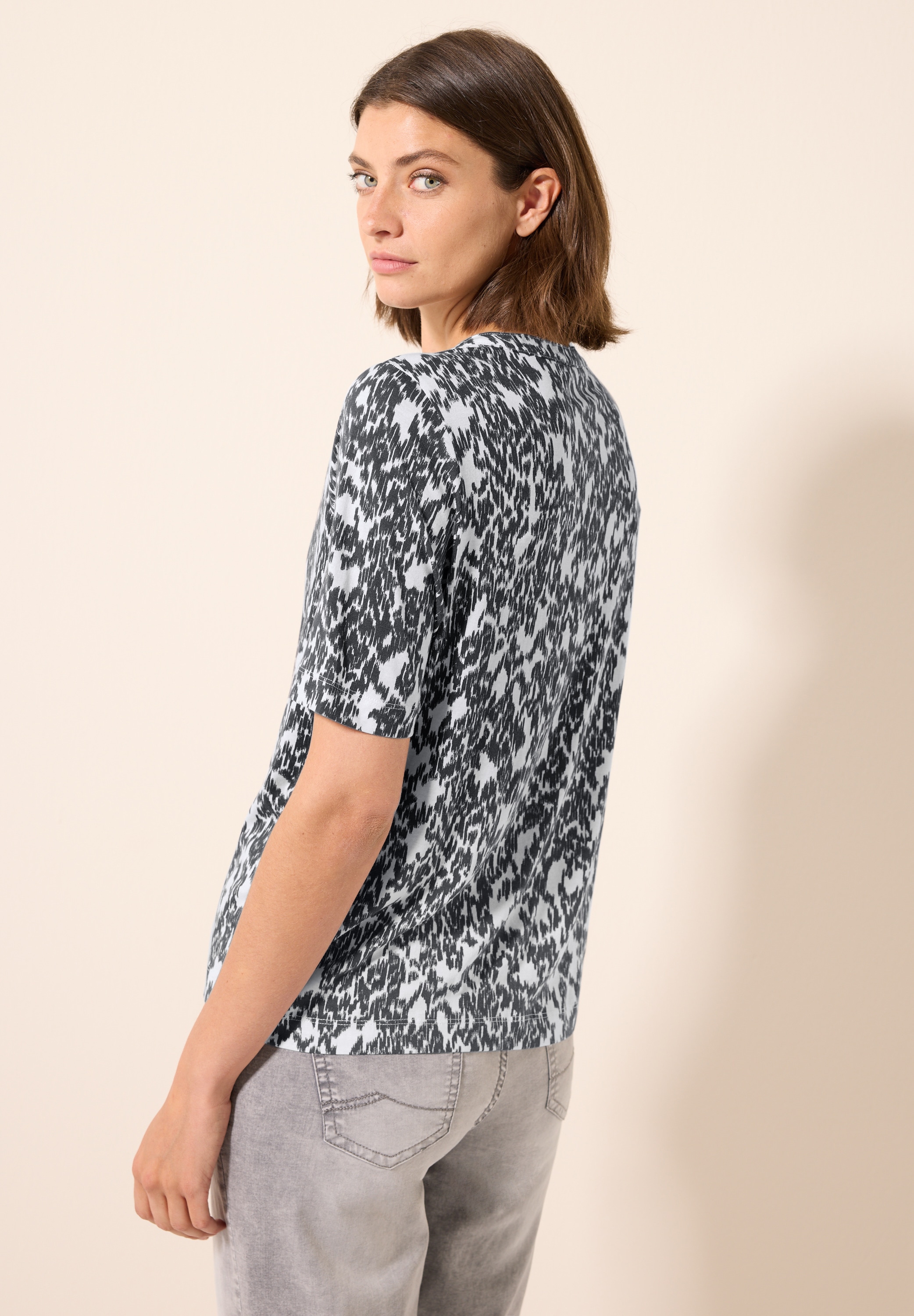 Cecil T-Shirt, im Tunika-Look und und mit Minimal-Print