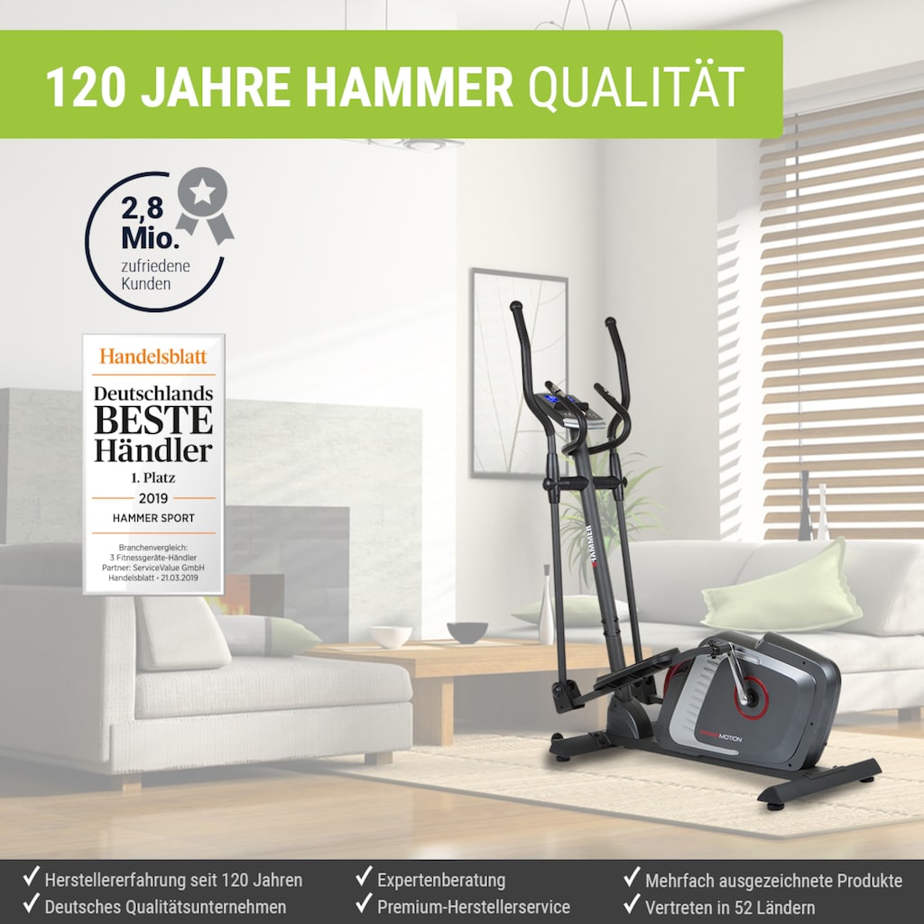 Hammer Crosstrainer-Ergometer »Cross Motion BT«