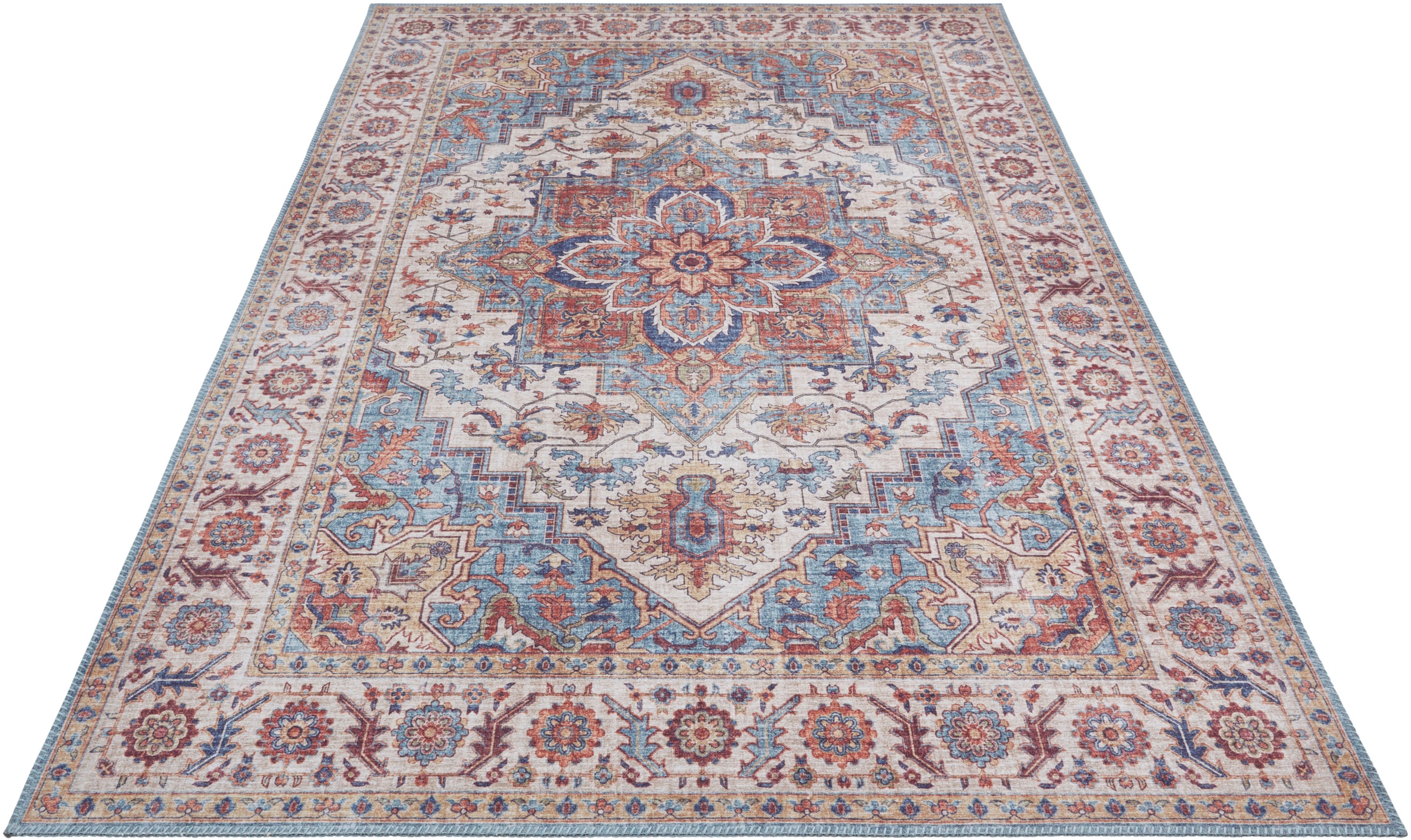 NOURISTAN Teppich »Anthea«, rechteckig, 5 mm Höhe, Orientalisch, Läufer, Vintage, Wohnzimmer, Schlafzimmer, Esszimmer