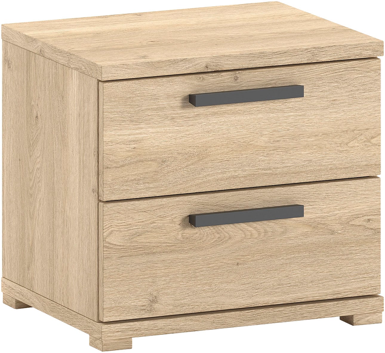 Vipack Jugendzimmer-Set »SAM - Bett, Nachtkonsole, Kleiderschrank 2-trg., gradliniges Design« Schubladen auf Metallauszug, mit viel Stauraum, 3 tlg. tlg.