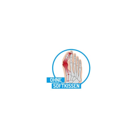 Fußgut Hallux-Bandage »Softkissen mit Fixierband, verhindert Reiben«, Druckentlastung bei Hühneraugen, Schwielen, Entlastung Hallux Valgus