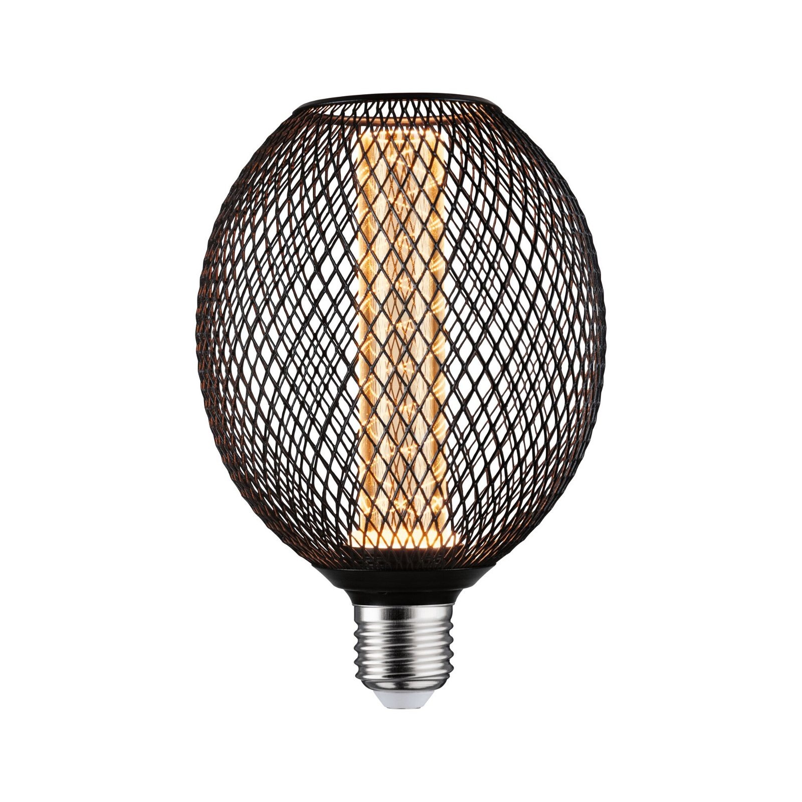 Paulmann LED-Leuchtmittel »Metallic Glow Globe schwarz Spiral 200lm 4,2W 1800K 230V«