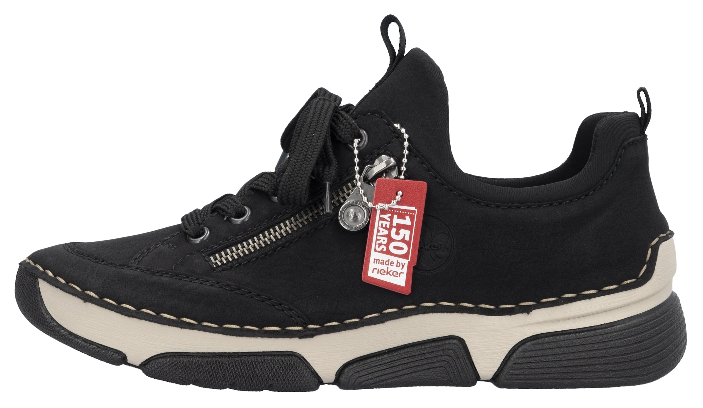 Rieker Slip-On Sneaker, Schlupfschuh, Halbschuh, Freizeitschuh mit weicher Innensohle