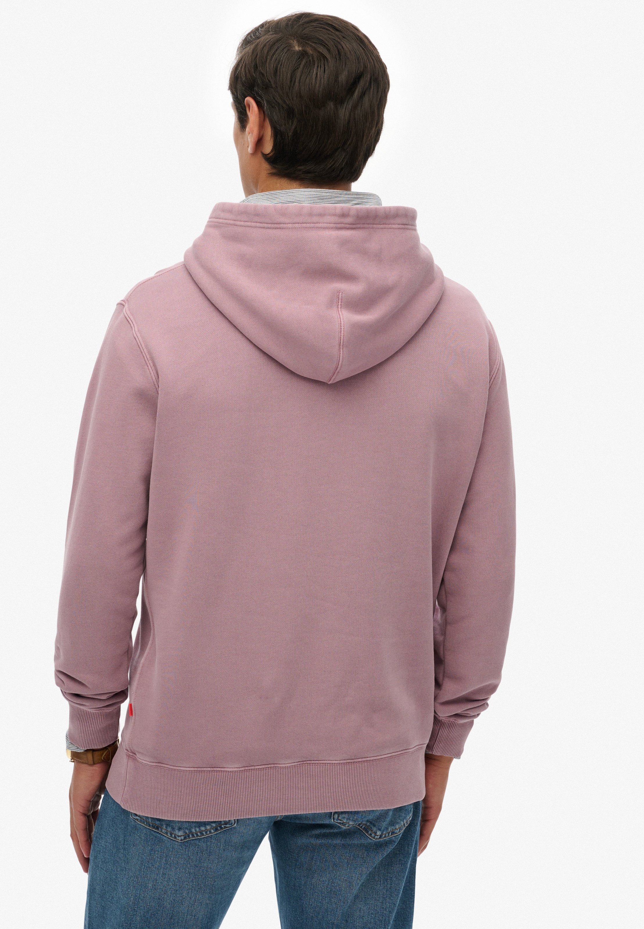 Superdry Kapuzensweatshirt »MICRO LOGO HOOD«, aus Baumwolle und Polyester, Relaxed Fit, angeraute Sweatware
