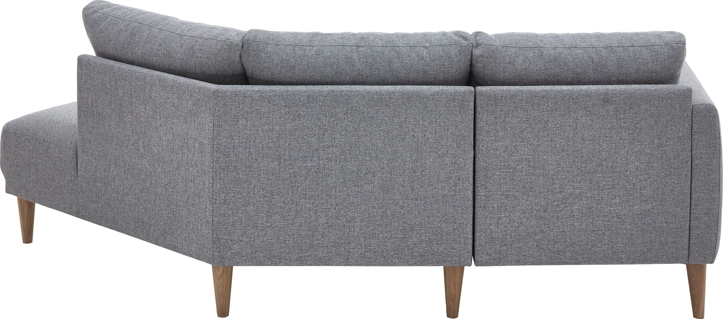 ATLANTIC home collection 2,5-Sitzer »Elvis«, Polsterecke mit offenem Ende im skandinavischen Stil, Massivholzfüße