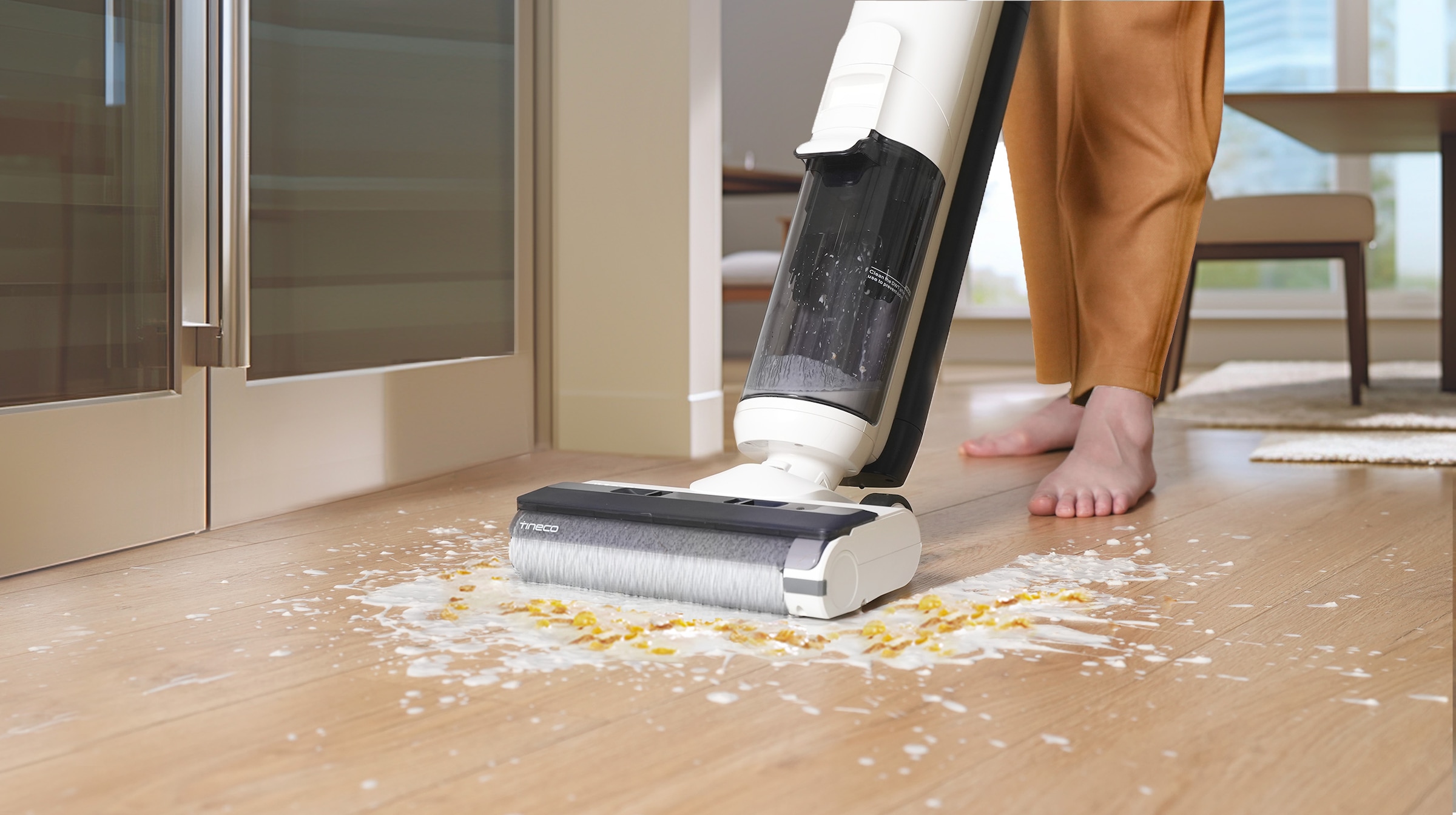 Tineco Nass-Trocken-Sauger »iFLOOR 5, automatische Selbstreinigung, Kantenreinigung«, 35 Min Akku, Tierhaarfilter, Hartbodenreiniger, Doppeltank