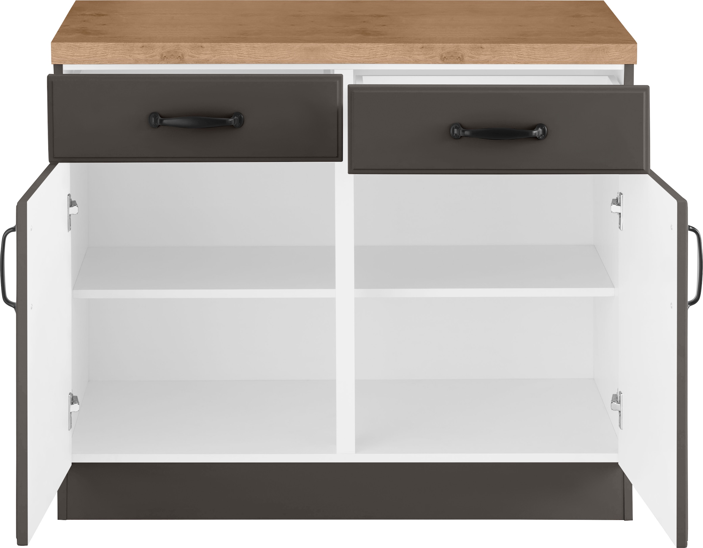 wiho Küchen Unterschrank »Erla«, 100 cm breit mit Kassettenfront