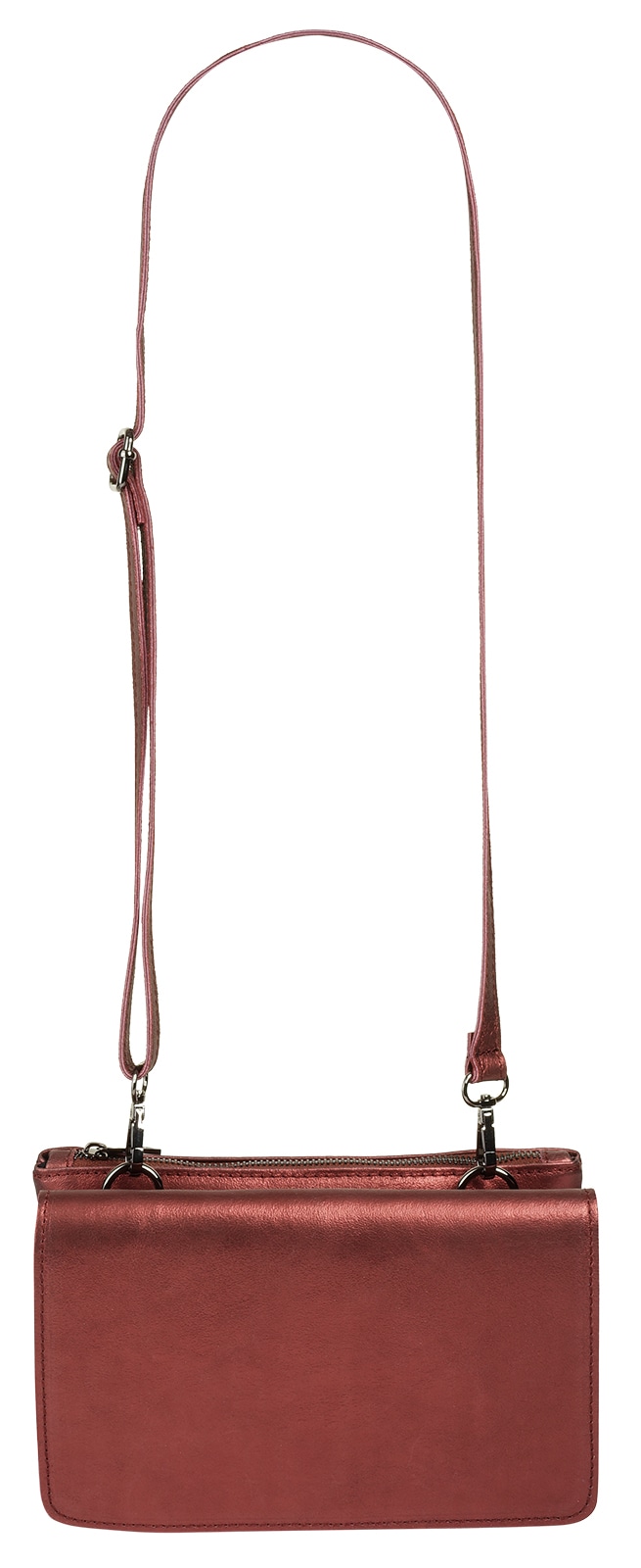 Cluty Umhängetasche, echt Leder, Made in Italy