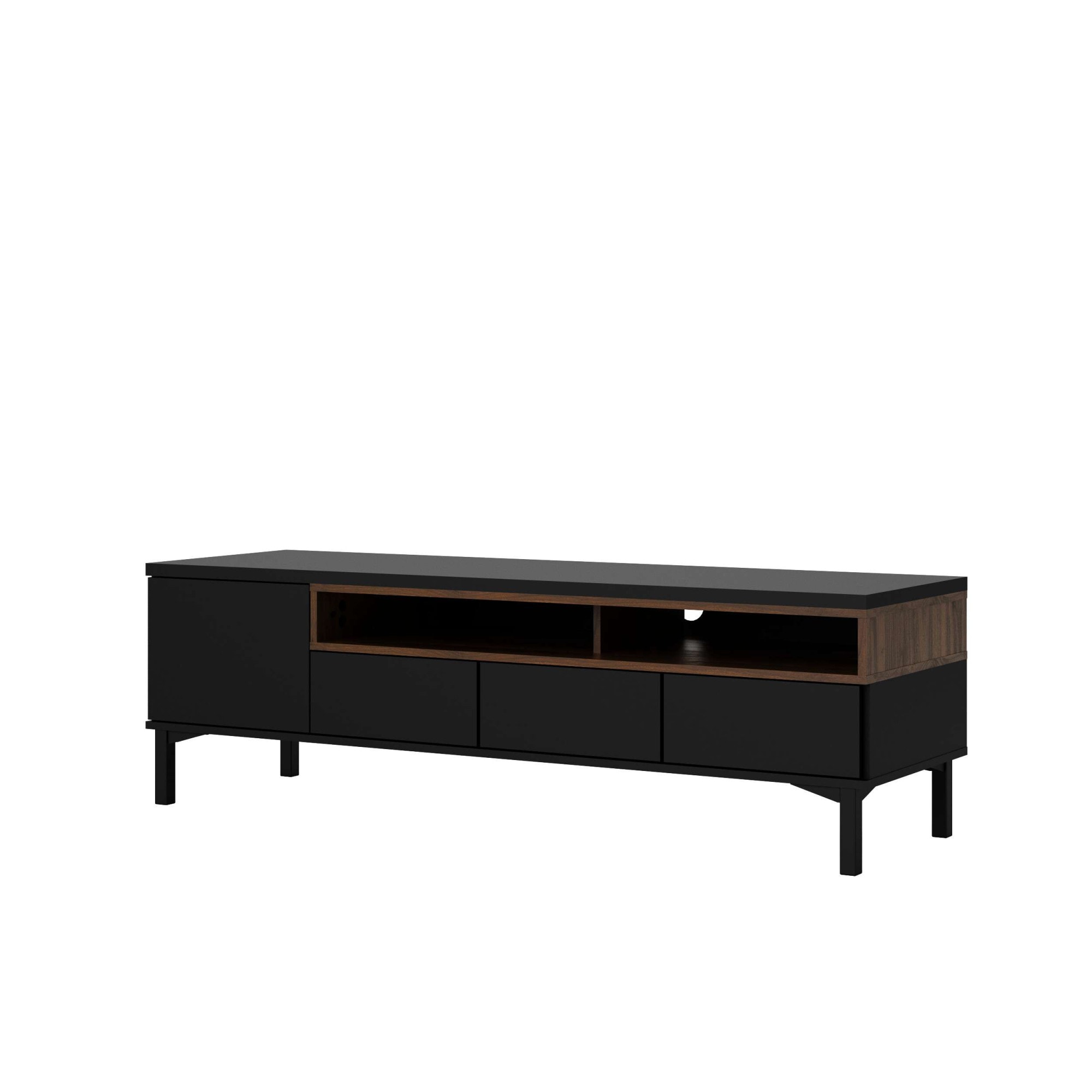 INOSIGN TV-Board »Roomers TV-Board, TV-Möbel, TV-Unit, Media-Möbel, Sideboard«, Breite/Höhe 156/48 cm, 2 offene Fächer mit Rahmen-Optik, Kabelführung
