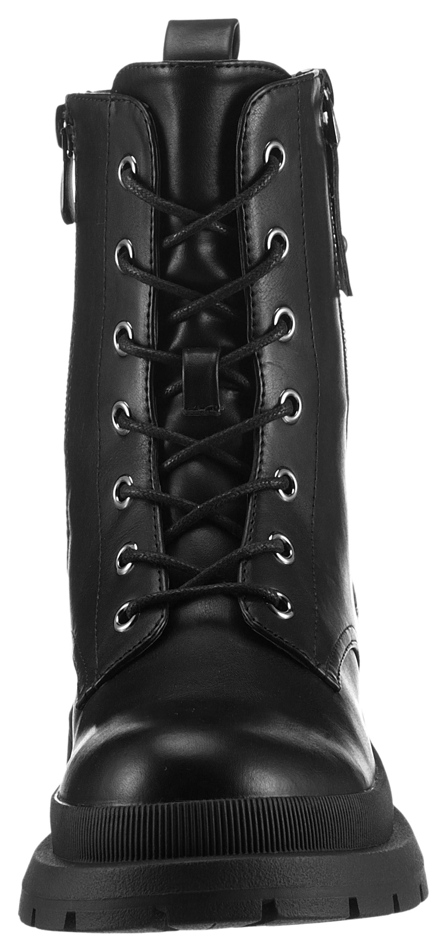 Aniston SHOES Schnürboots, Schnürstiefelette, Workerboots, Profilsohle - NEUE KOLLEKTION