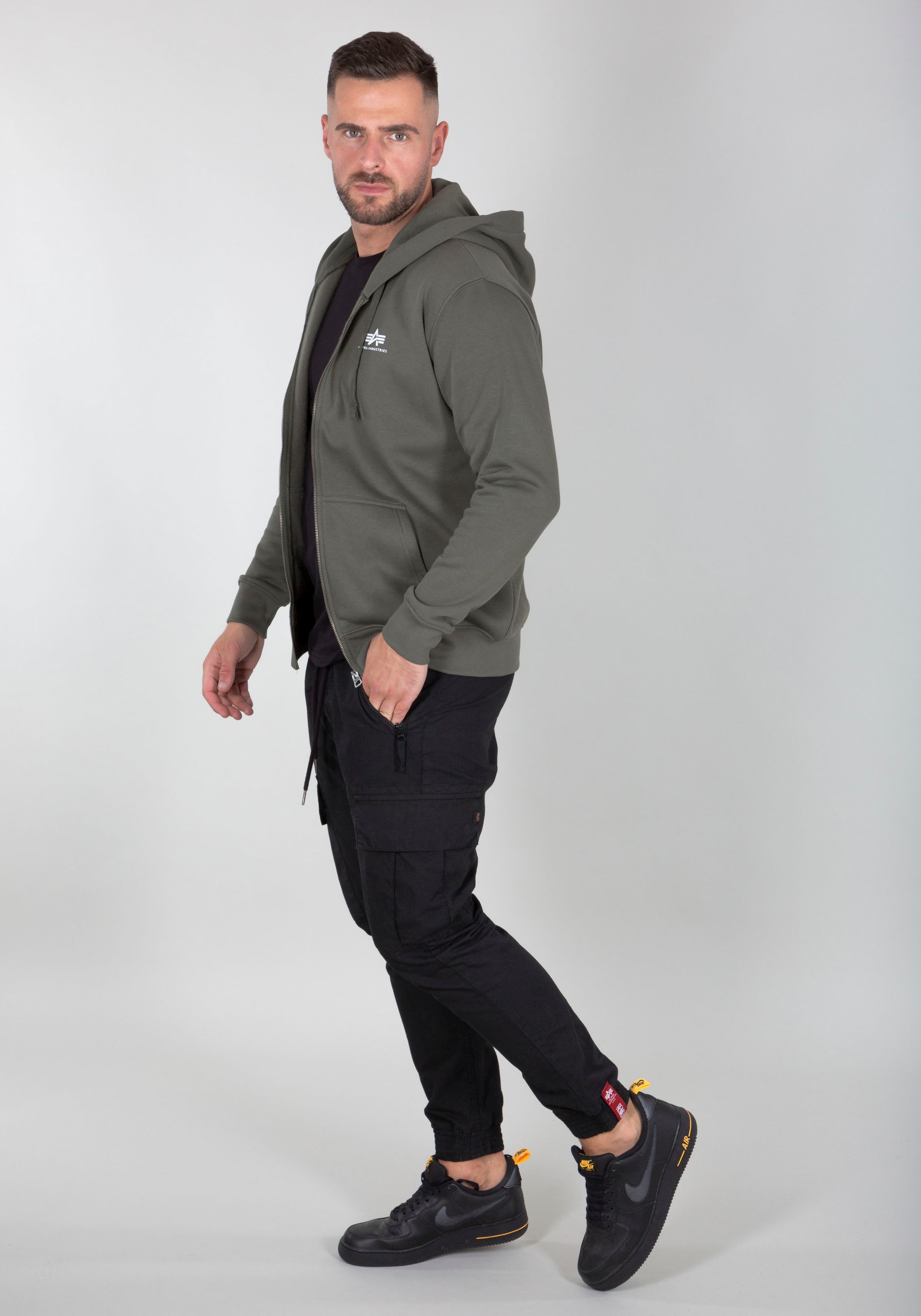 Alpha Industries Kapuzensweatjacke »Basic Zip Hoody SL«