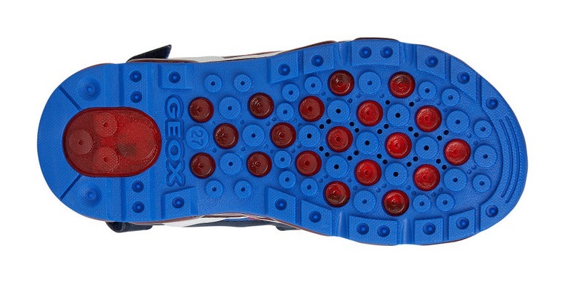 Geox Sandale »J SANDAL ANDROID BOY«, Sommerschuh, Klettschuh, Sandalette, mit cooler Blinkfunktion