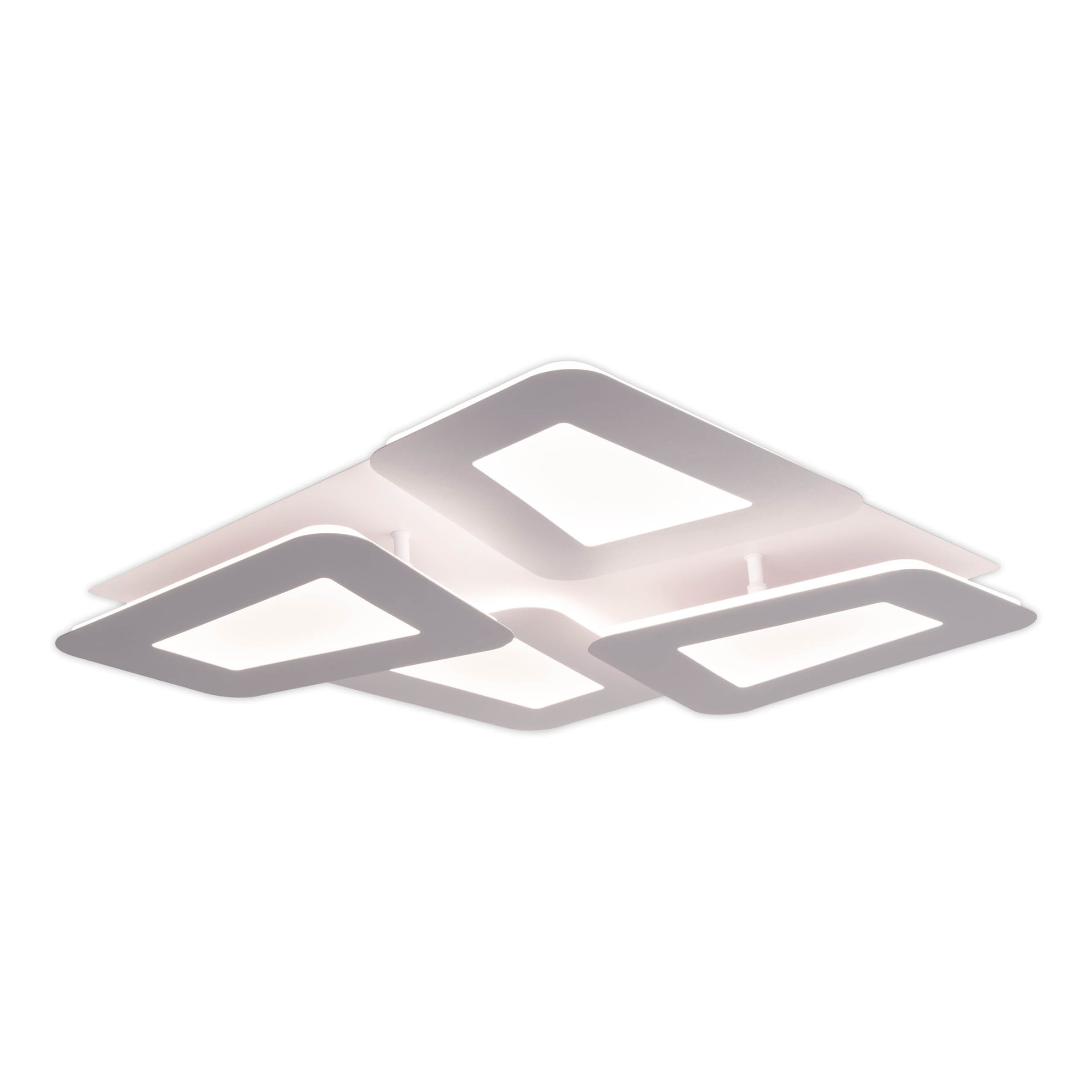 näve LED Deckenleuchte »Simen« LED-Modul 1 Stk. warmweiß - kaltweiß dimmbar, CCT, Memory, Nachtlicht, Fernbedienung, L/B: 48cm, weiß