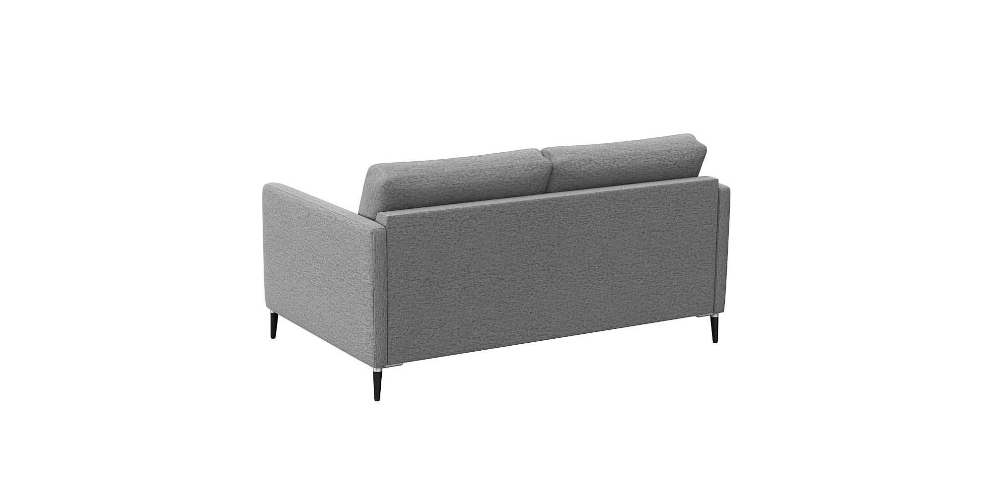 FLEXLUX 2-Sitzer »Fiore, super Sitzkomfort durch Kaltschaum im Sitz« schmale Armlehnen, Füße Alu