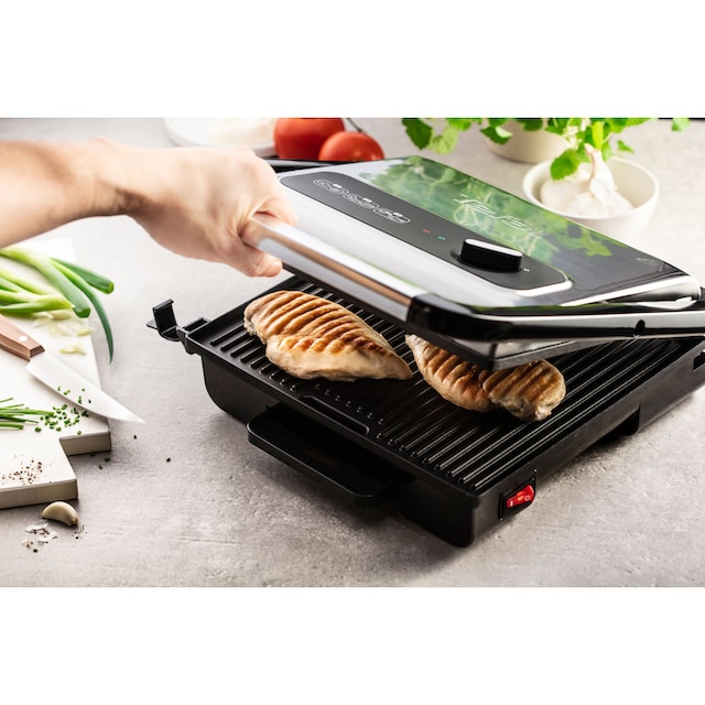 Tefal Kontaktgrill »GC242D Inicio Grill Adjust«, 2000 W, regelbarer  Thermostat mit 3 Stufen, antihaftbeschichtete Platten bei