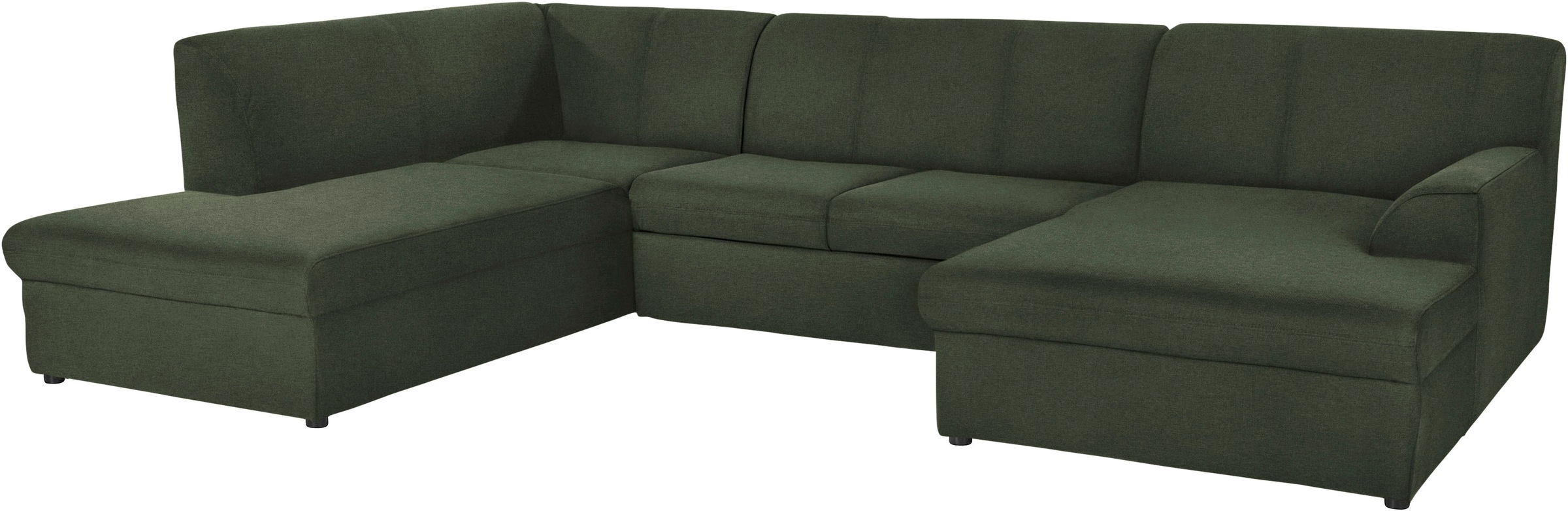 DOMO collection Wohnlandschaft »Topper, elegant und zeitlos, komfortabel, U-Form«, wahlweise mit Bettfunktion
