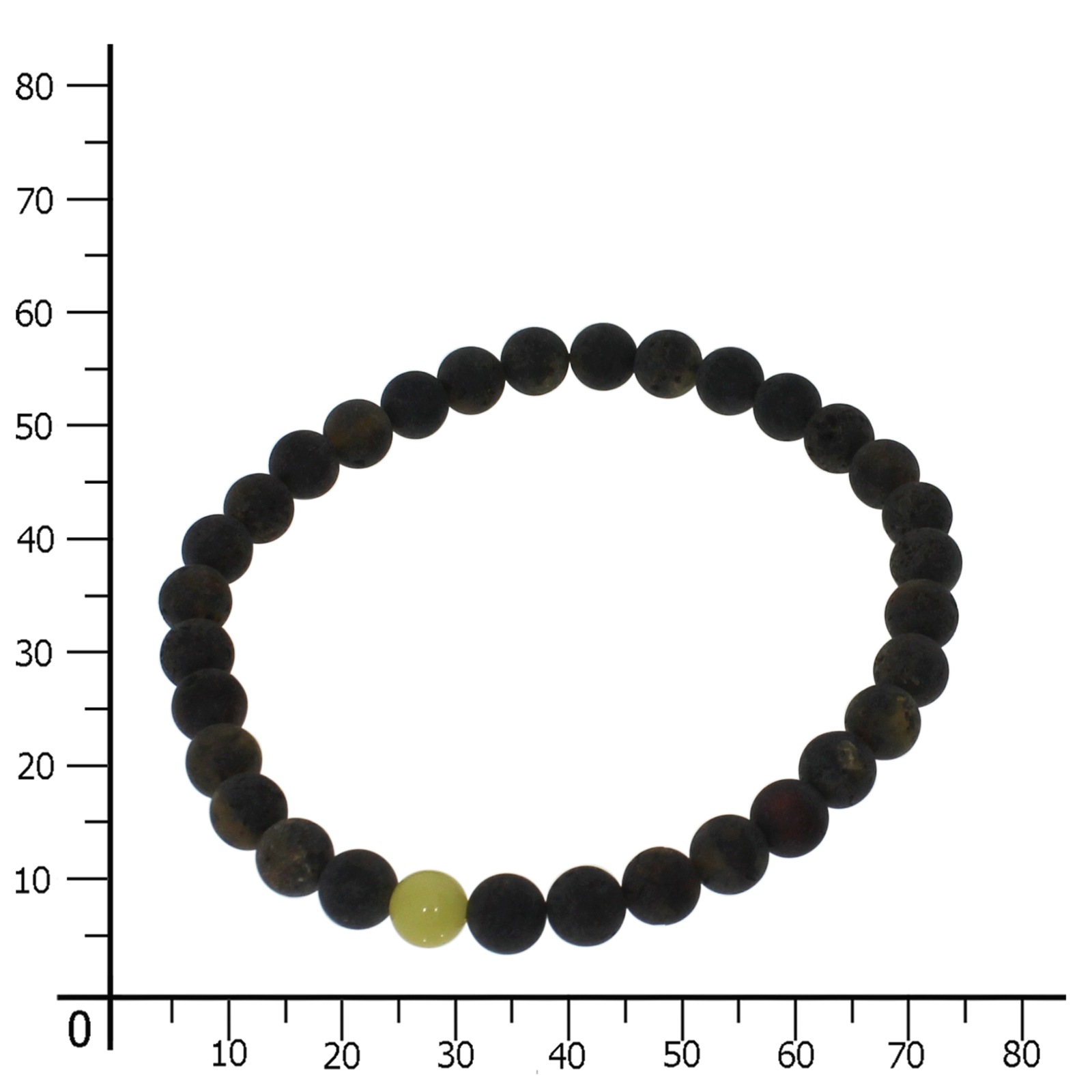 OSTSEE-SCHMUCK Armband »- Kugel 6 mm - Bernstein - ,«