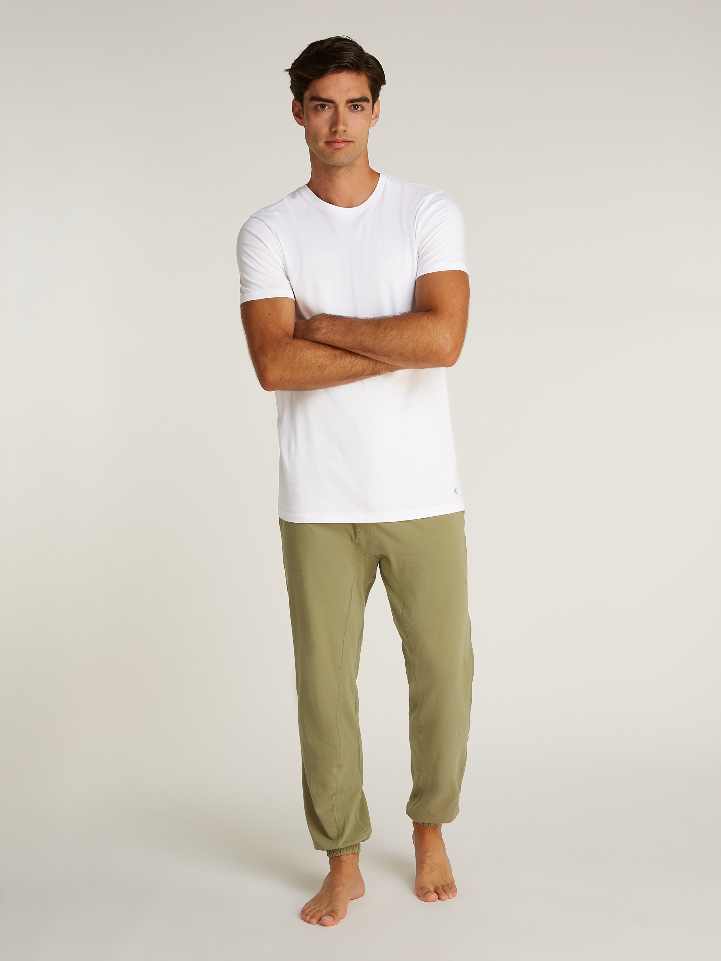 Calvin Klein Underwear T-Shirt »S/S CREW NECK 3PK«, (Packung, 3 tlg., 3er-Pack), mit Logostickerei