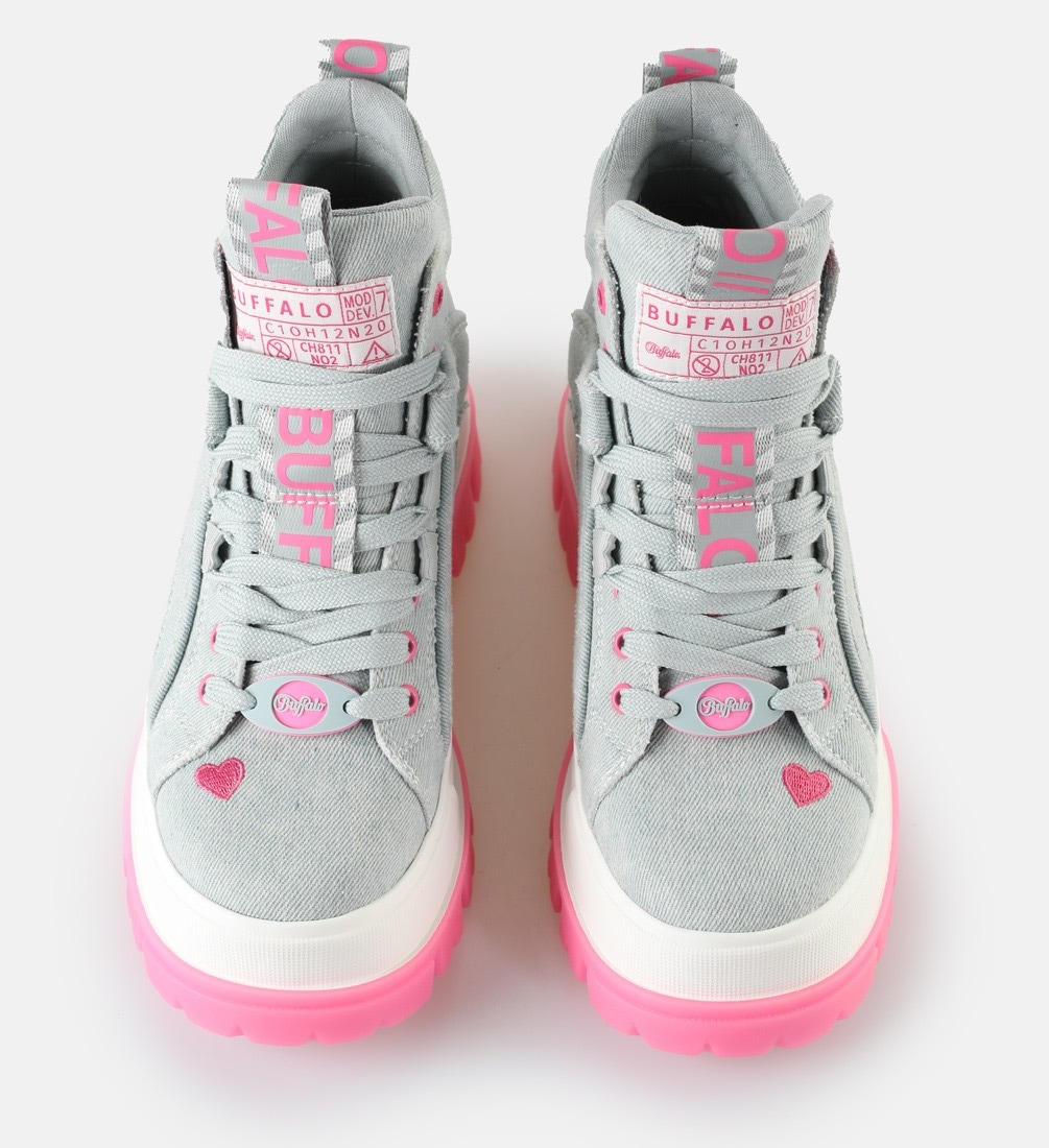 Buffalo Schnürboots  Freizeitschuh, High Top-Sneaker, mit Logoschriftzügen