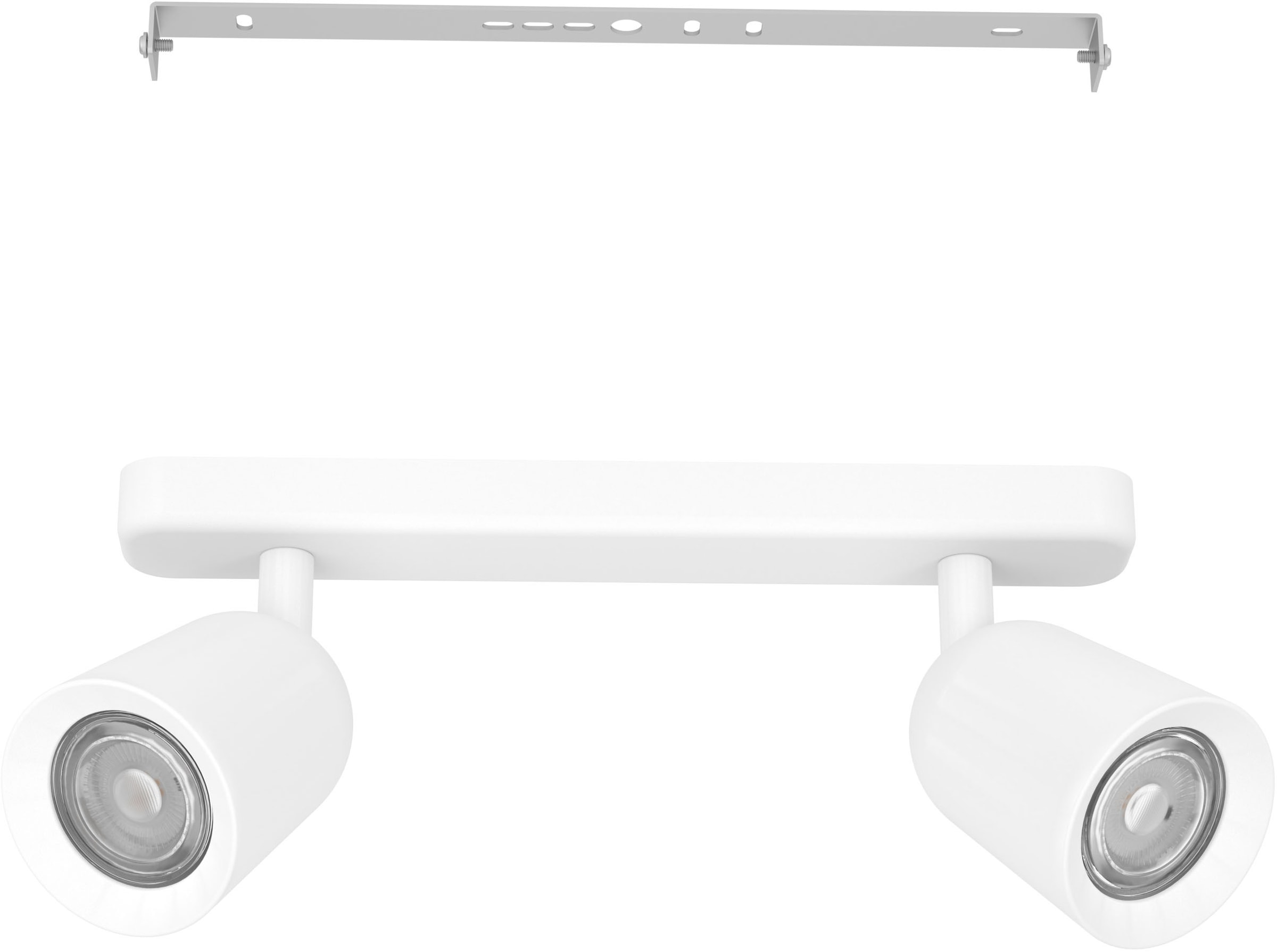 EGLO Deckenspot »CAMALDOLI Spotlampe - Stahl - GU10 - 2X10W - IP20« GU10 1 Stk. Wandleuchte, Wandspot, schwenkbar, Strahler, L30 x B4,5 x H11,5 cm