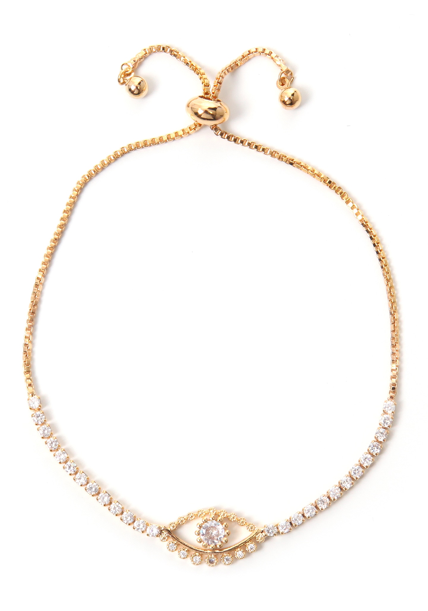 Firetti Armband "magisches Auge" mit Strassteinen