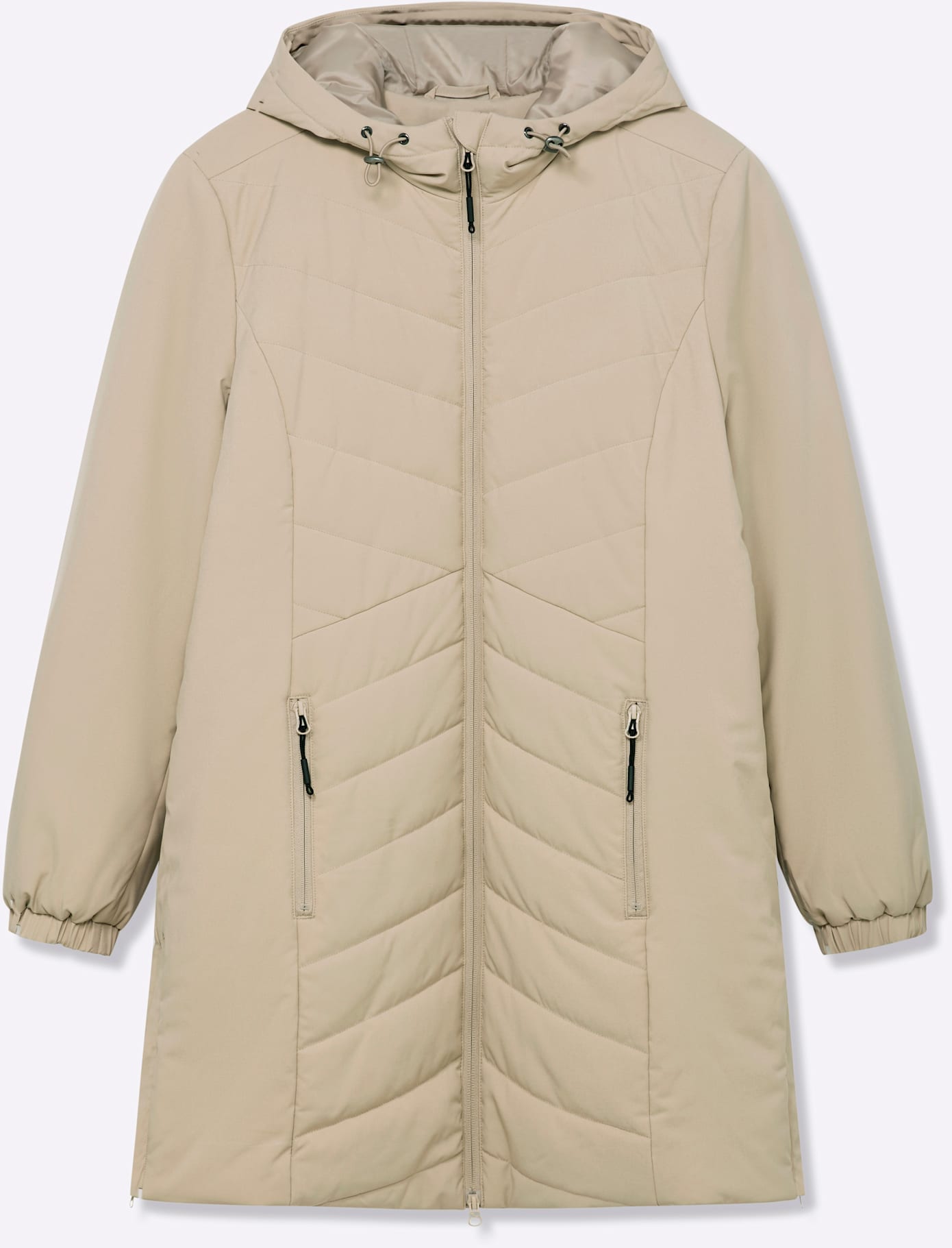 Sheego Steppjacke mit Kapuze