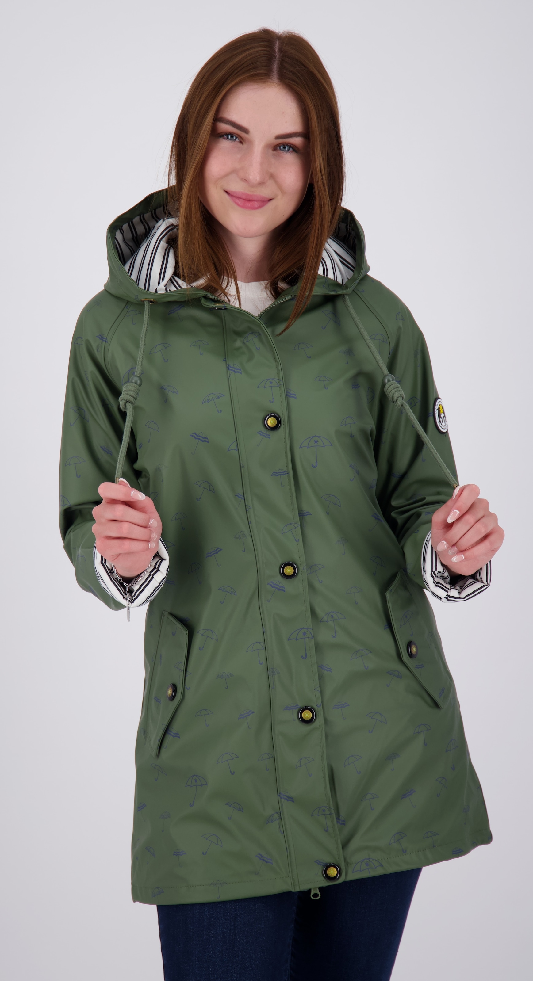 DEPROC Active Regenjacke »Friesennerz WIZZARD PEAK WOMEN UMBR«, auch in Großen Größen erhältlich