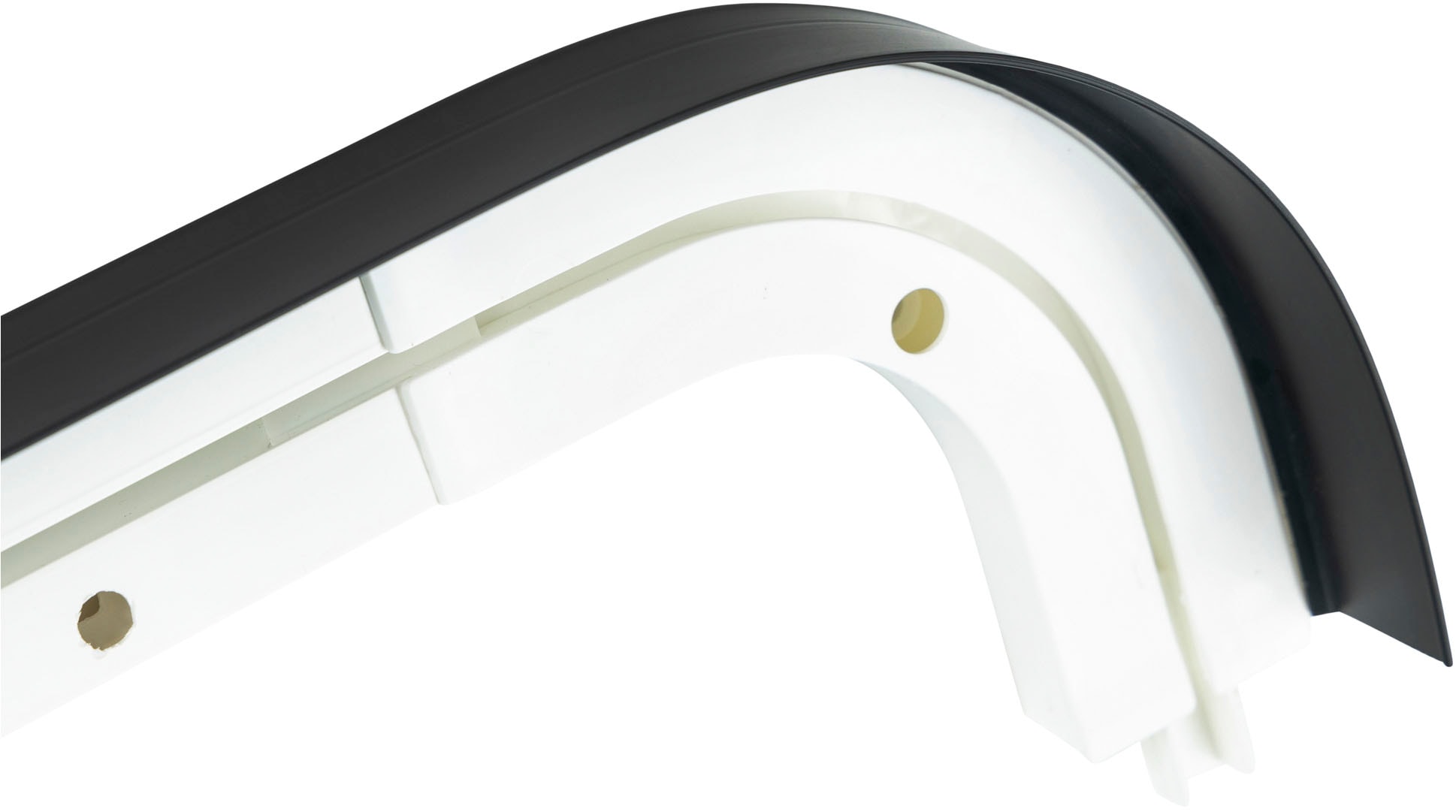 SN DECO GROUP Vorhangschiene »SH1« 1 läufig-läufig Fixmaß Set 1-läufig,inkl. Rundbögen, Blende 5 cm, vorgebohrt, Innenlauf