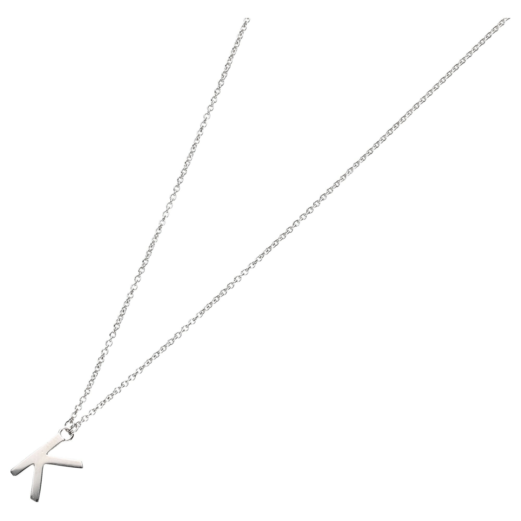 Collier »Collier Buchstabe K, Silber 925«