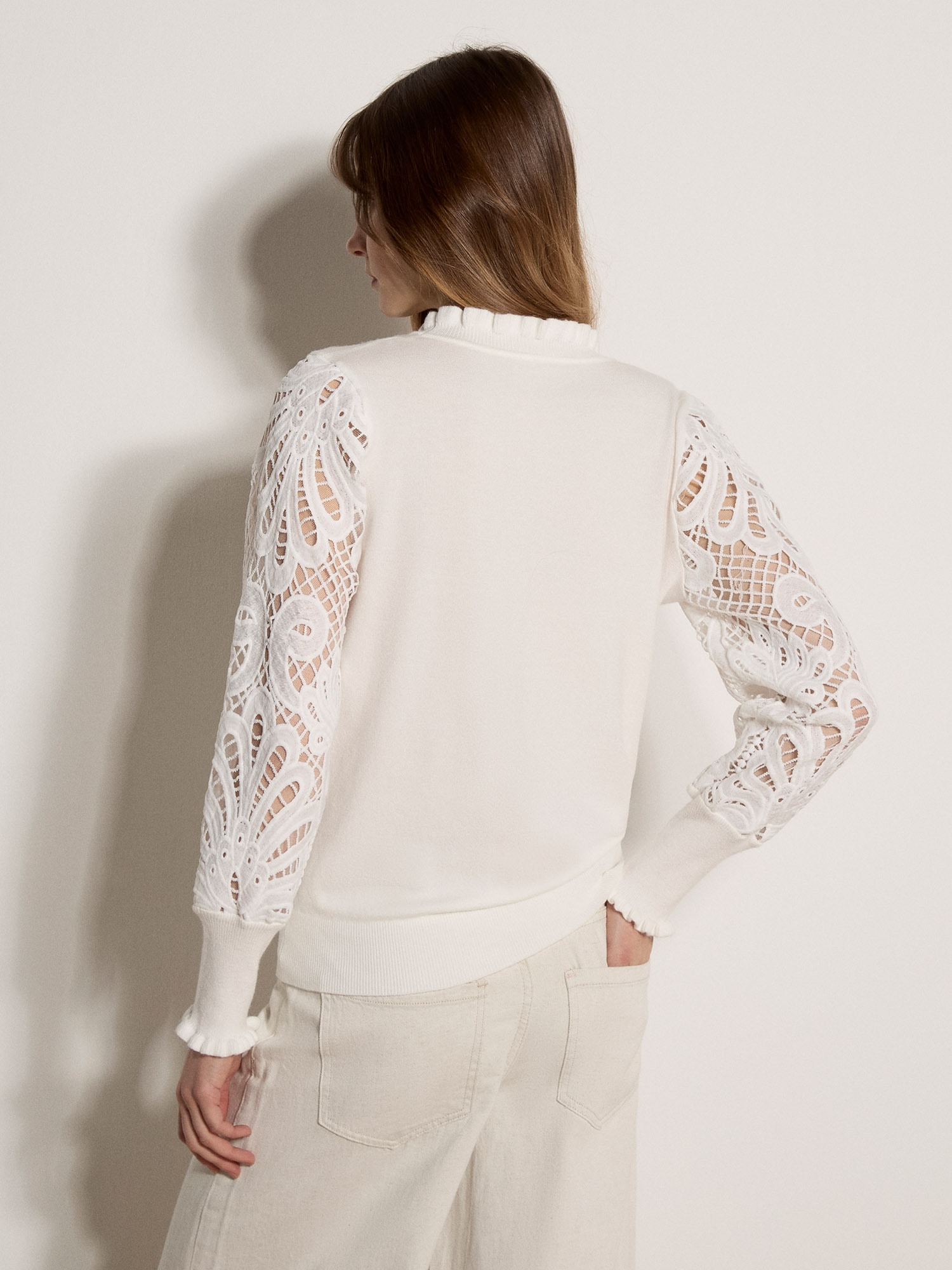 Apricot Strickpullover »Mesh-Pullover« aus Spitze