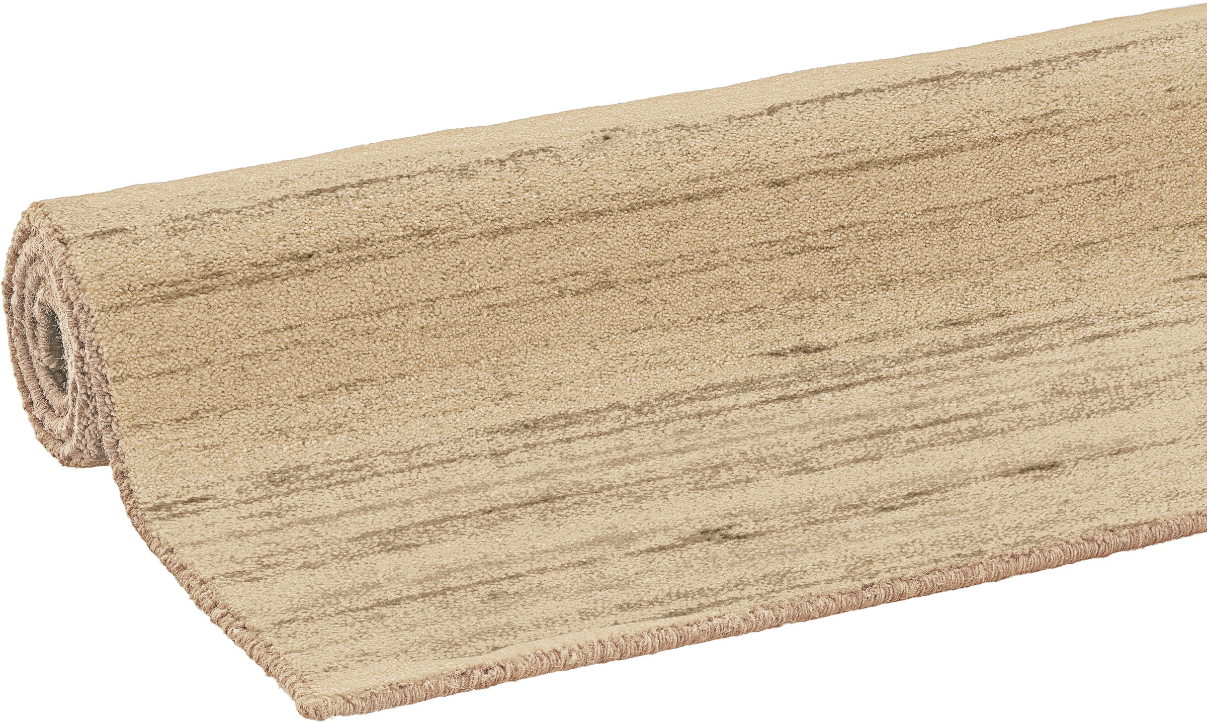 Dekowe Wollteppich »Lindsay«, rechteckig, 12 mm Höhe, Handweb Teppich, Kurzflor, reine Wolle, handgewebt