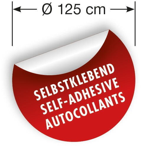 Komar Wandtattoo »selbstklebendes Vlies - Jungle Joy - Größe 125 x 125 cm«, (1 St.), rund und selbstklebend
