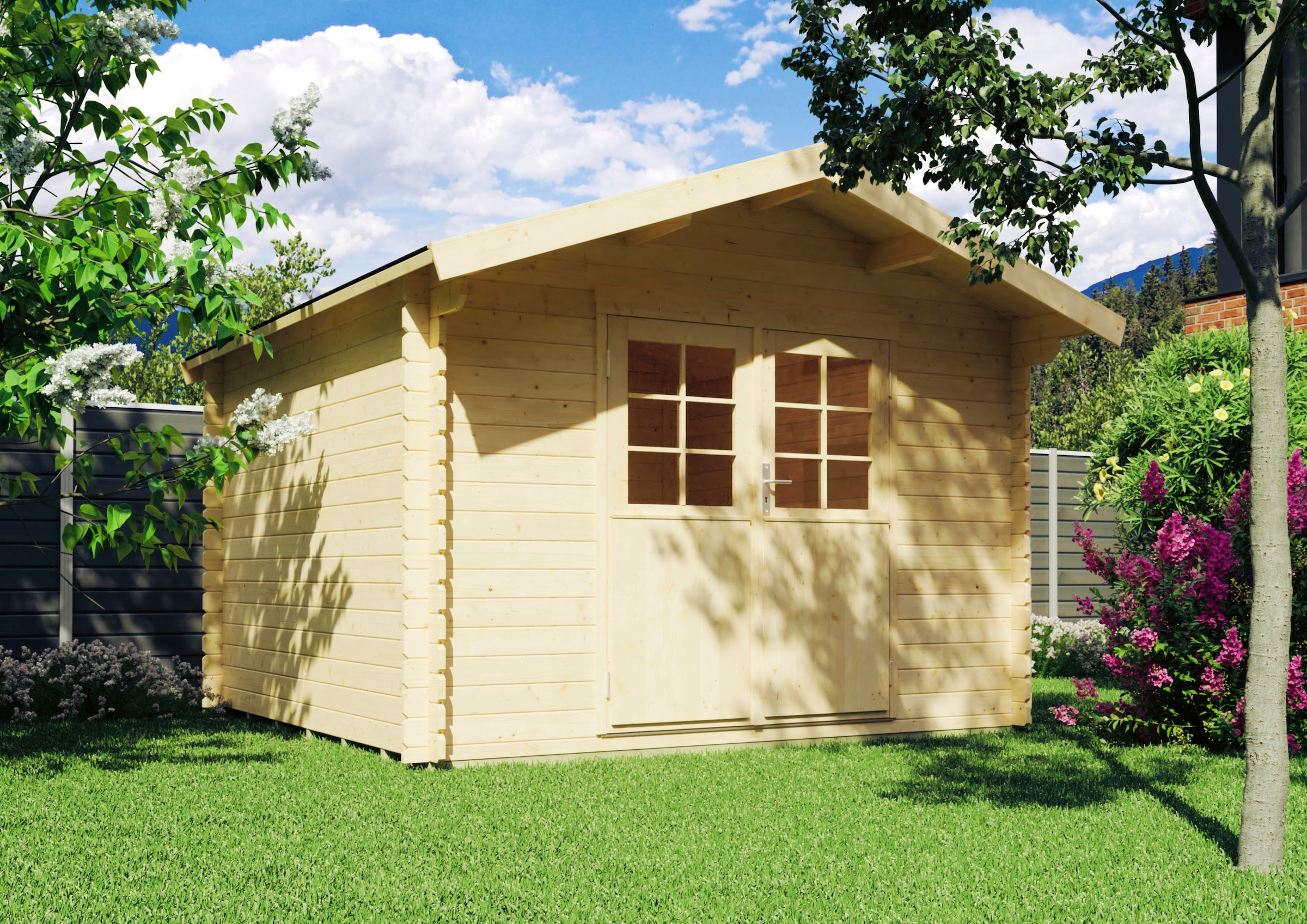 Kiehn-Holz Gartenhaus »Gangolfsberg«, aus naturbelassenem Fichtenholz