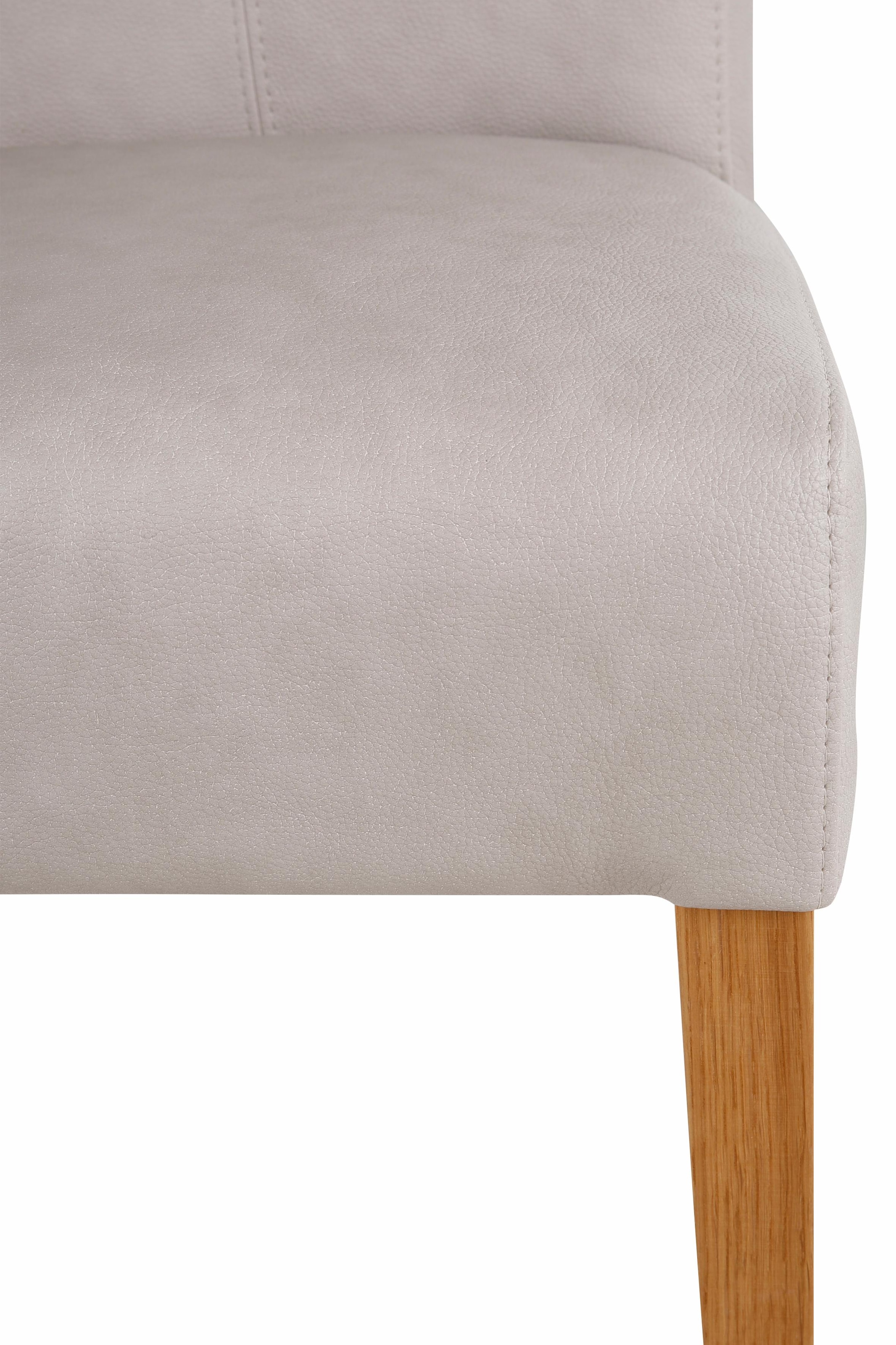 Home affaire Esszimmerstuhl »Queen Polsterstuhl BESTSELLER«, (Set), 4 St., Kunstleder, verschiedene Bezüge, Gestell Massivholz
