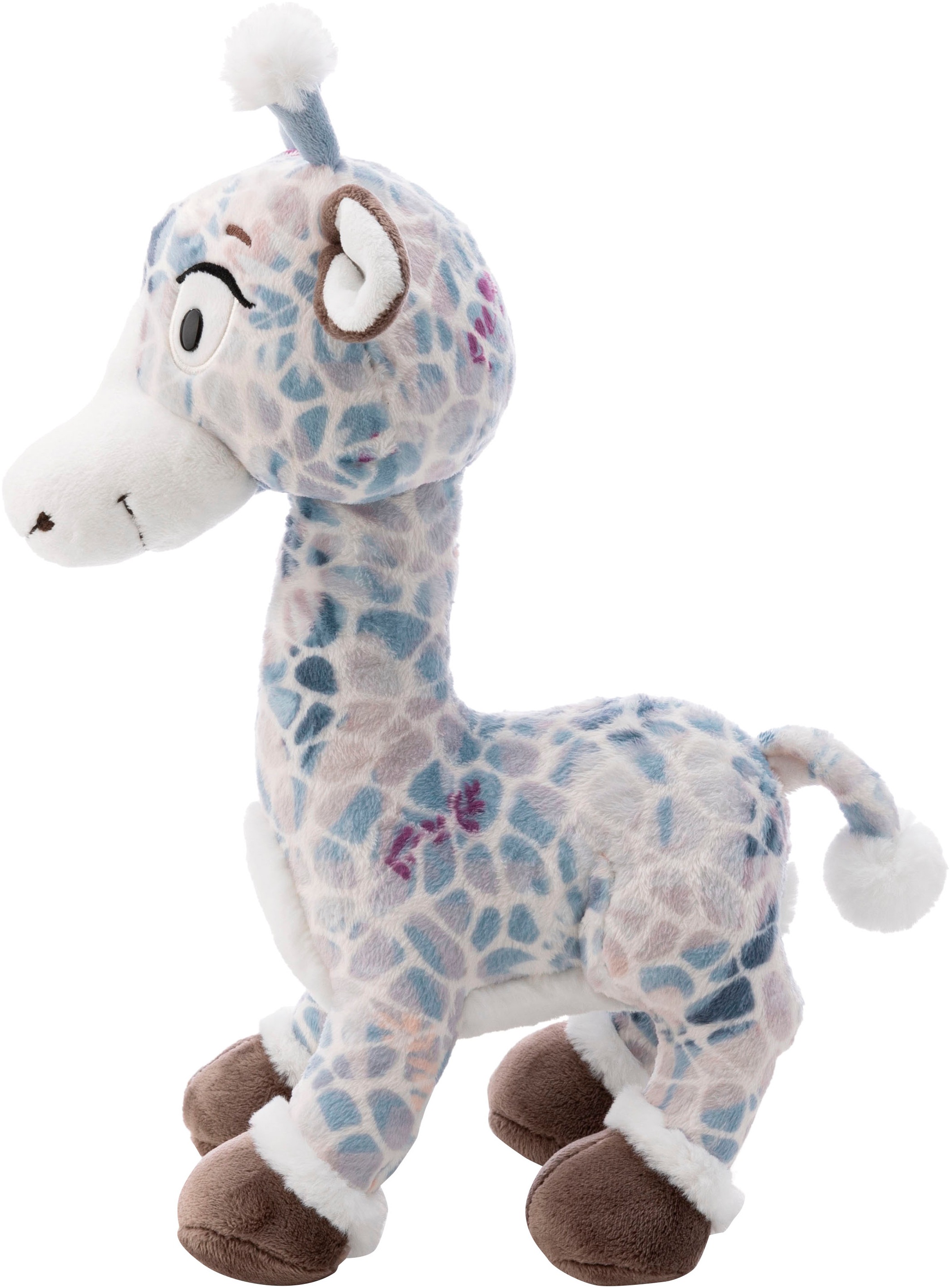 Nici Kuscheltier »Winter, Giraffe Winny Winterfur, 27 cm stehend«, sitzend; enthält recyceltes Material